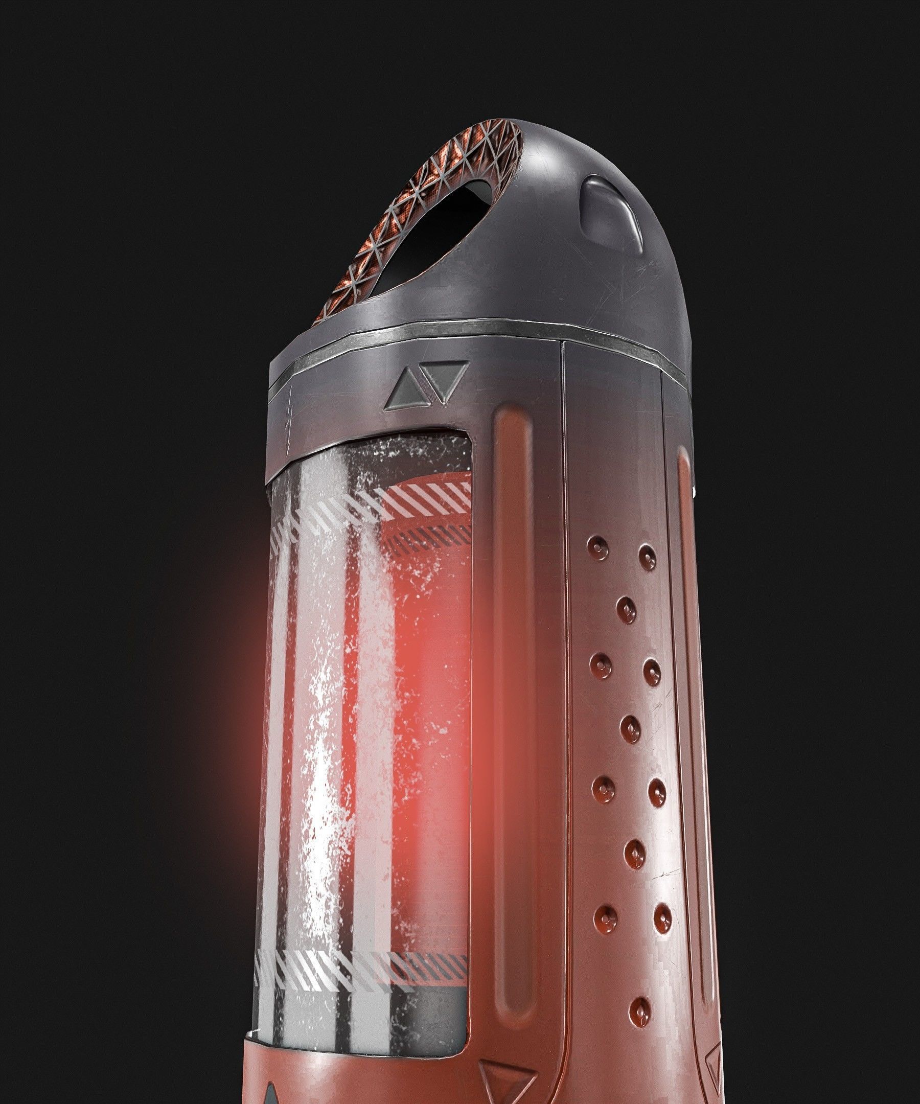 Sci-Fi Teleportation Device Low-poly 3D model_11