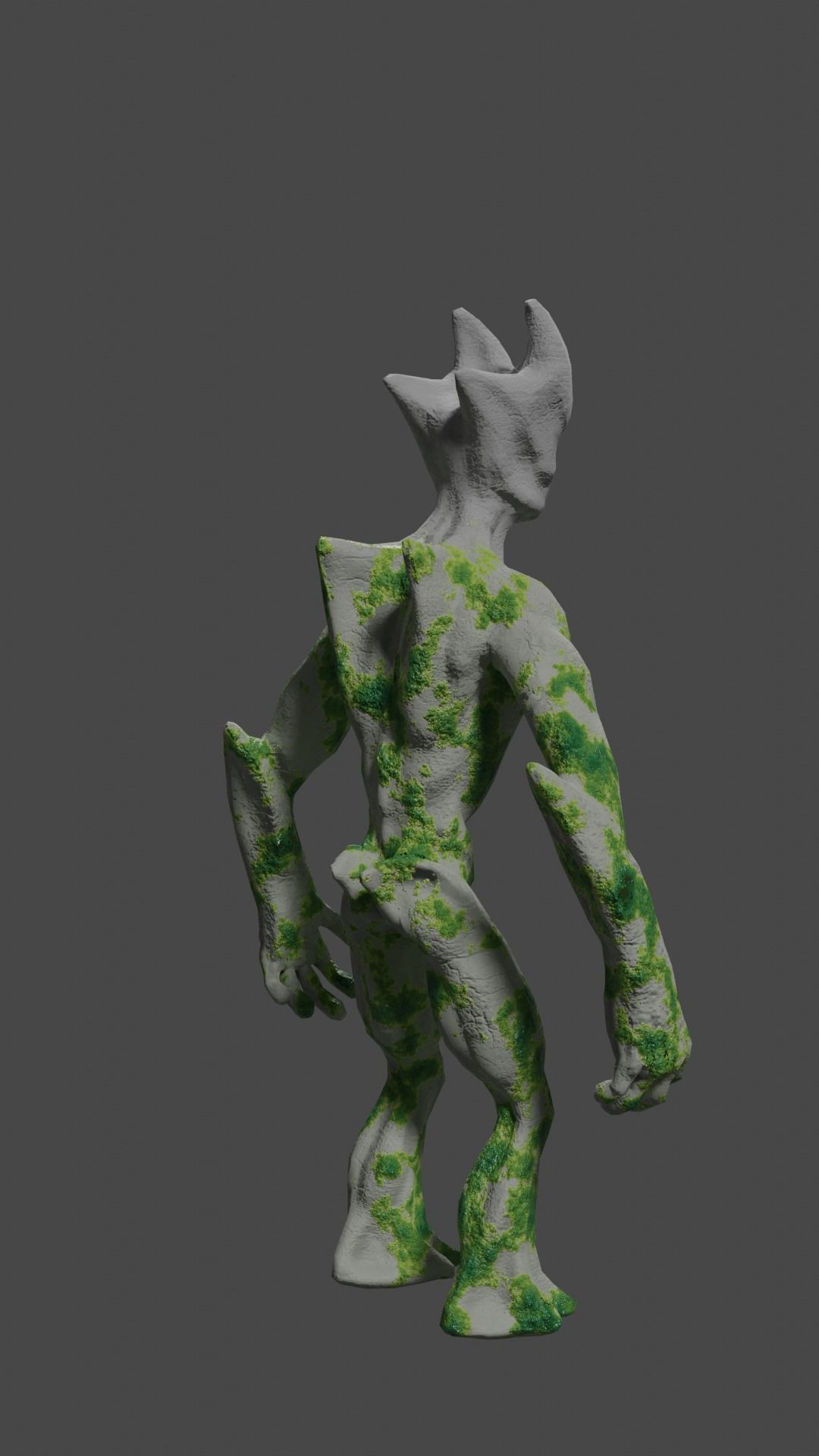 Lava giant guardian low poly Low-poly 3D model_4