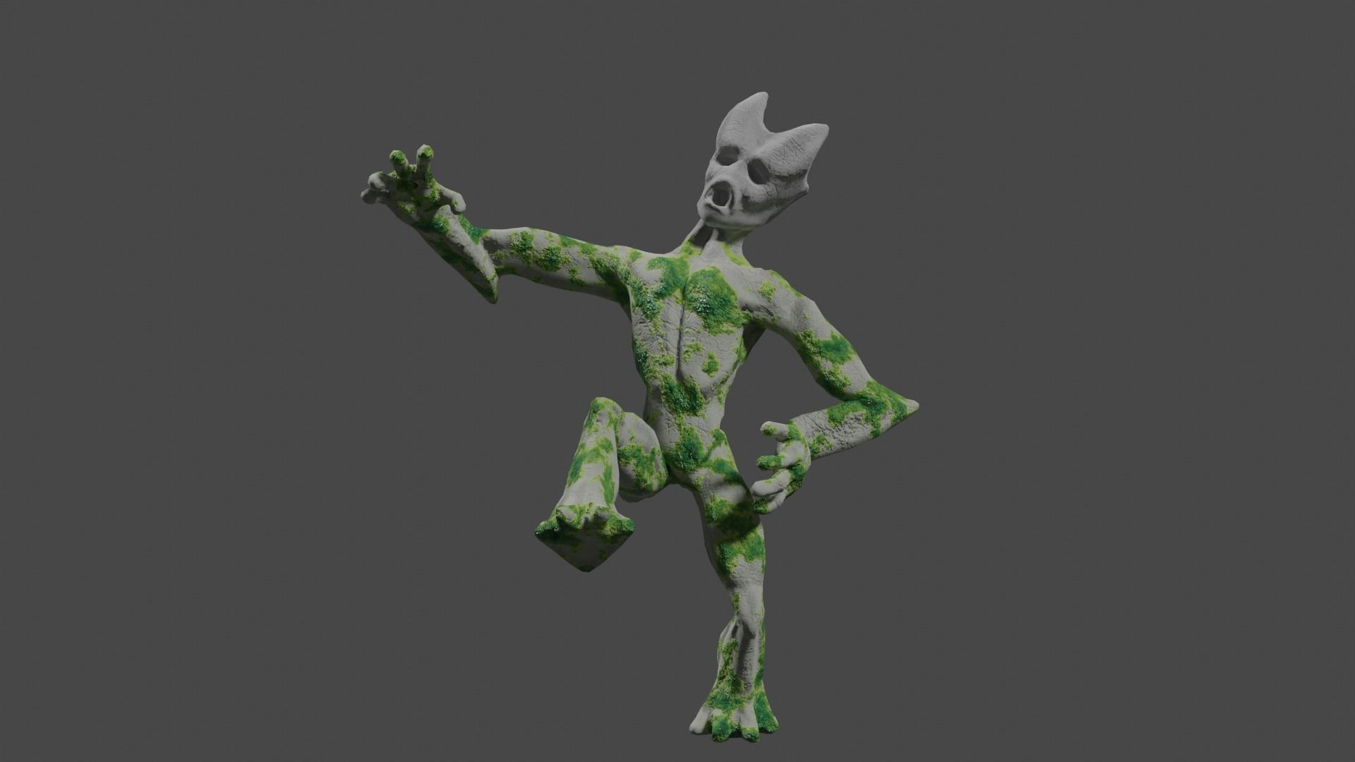 Lava giant guardian low poly Low-poly 3D model_9