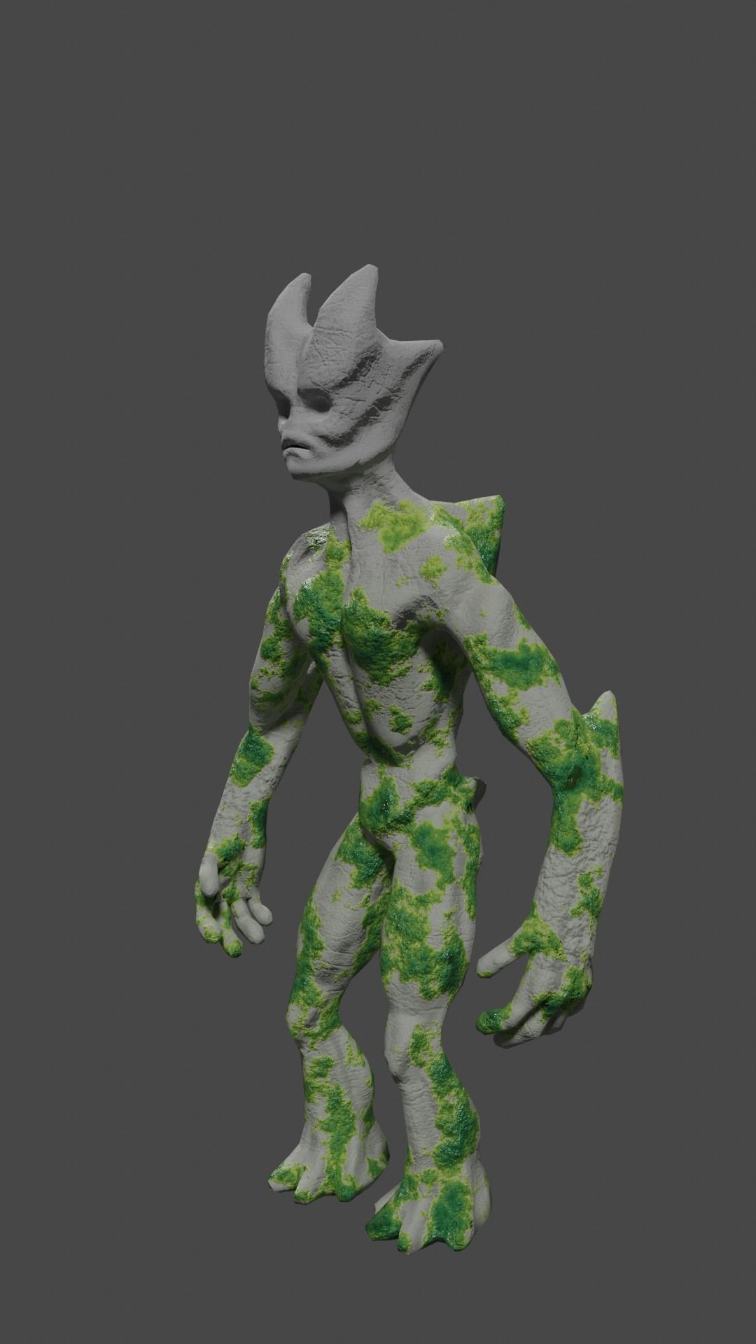 Lava giant guardian low poly Low-poly 3D model_3