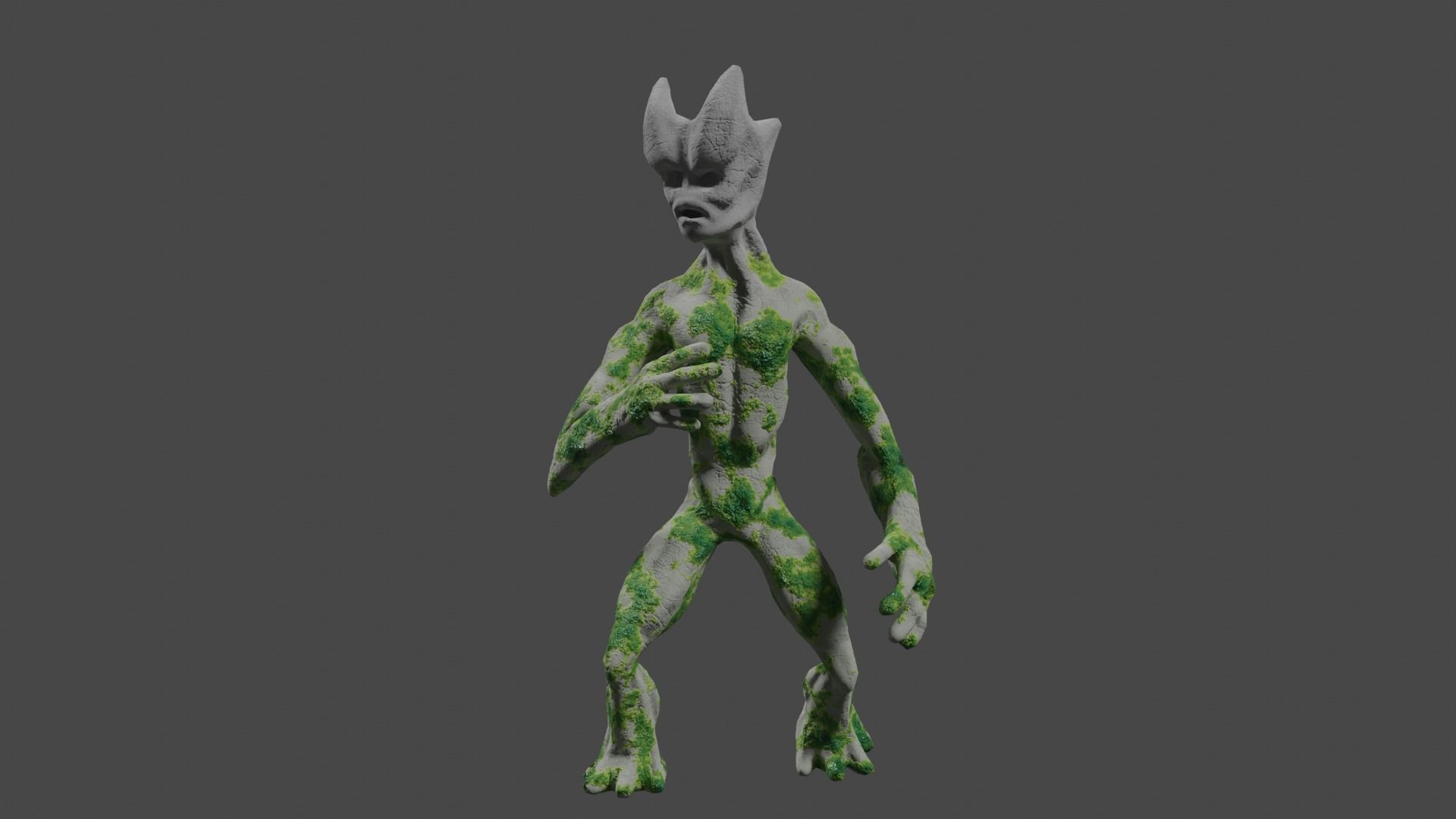 Lava giant guardian low poly Low-poly 3D model_8