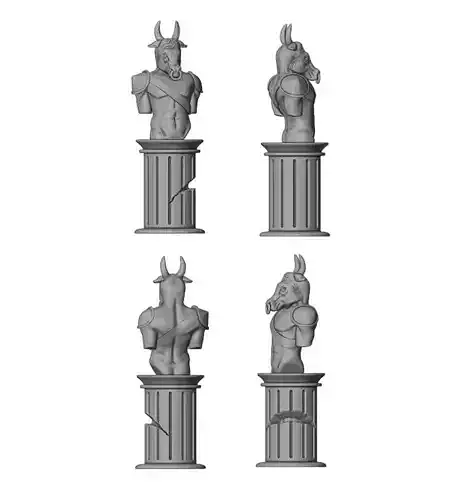 Chess figurine rook 3D print model