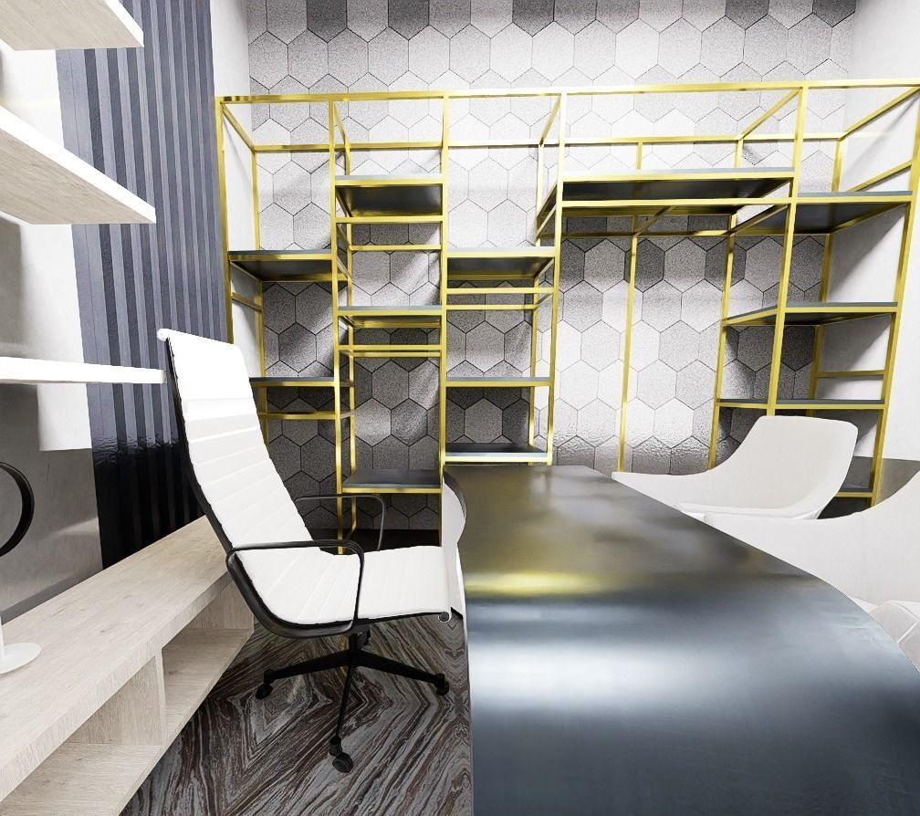 Luxury cafe 3D model_6