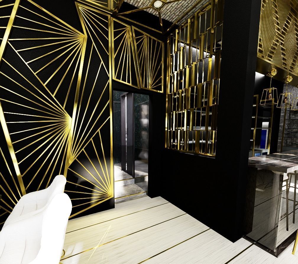 Luxury cafe 3D model_8