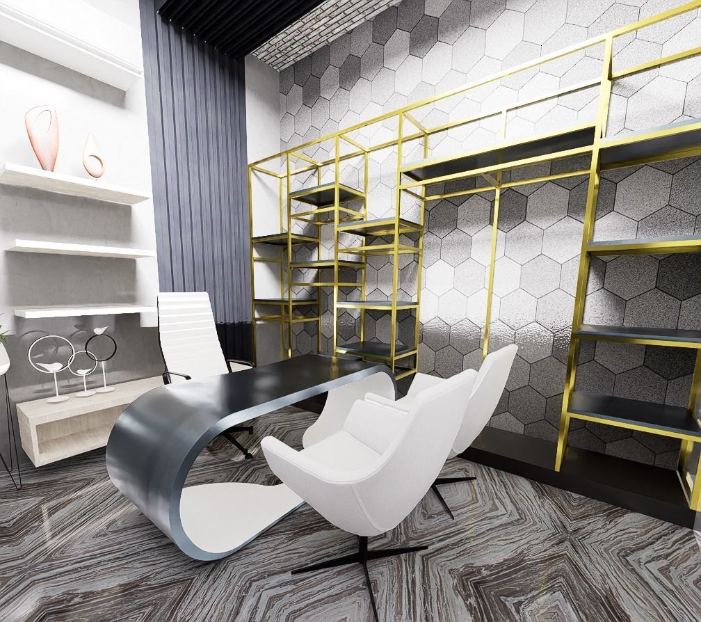 Luxury cafe 3D model_13