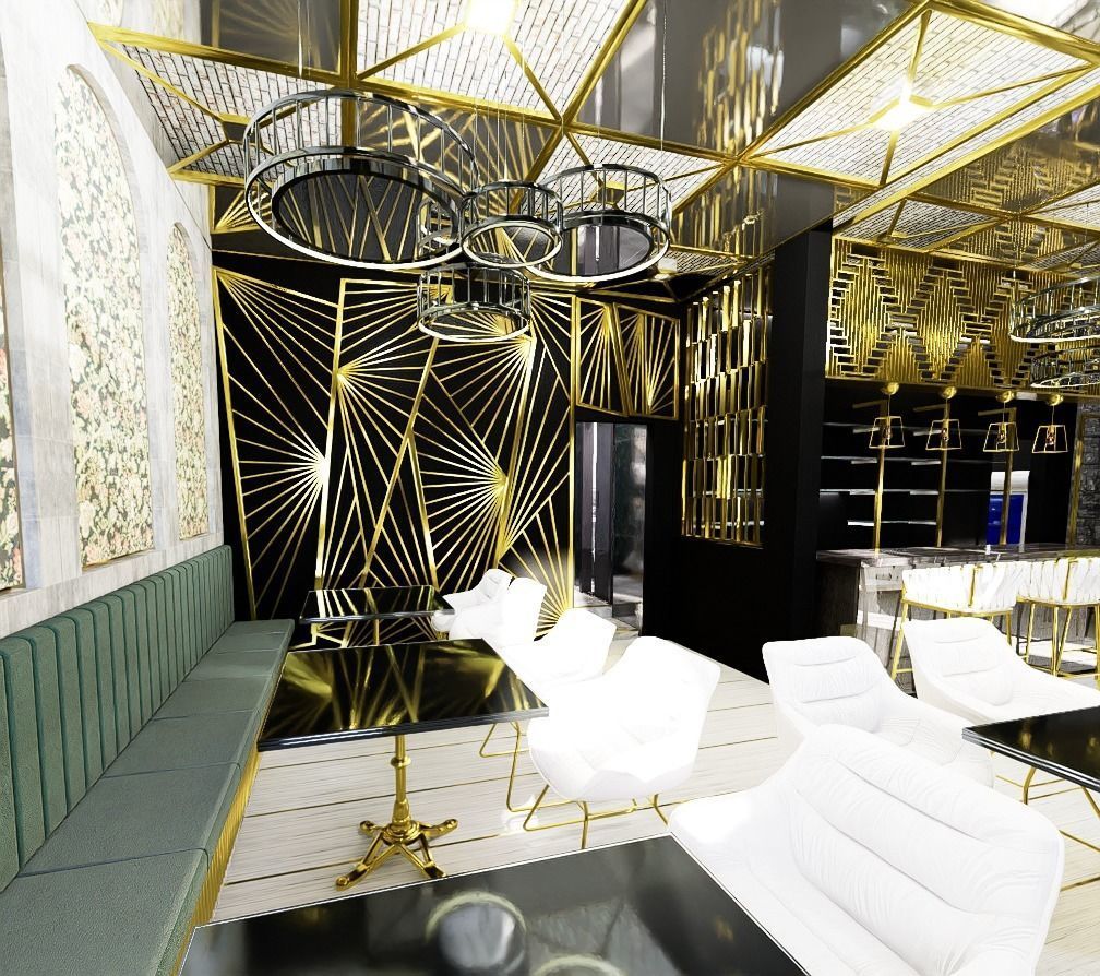 Luxury cafe 3D model_18