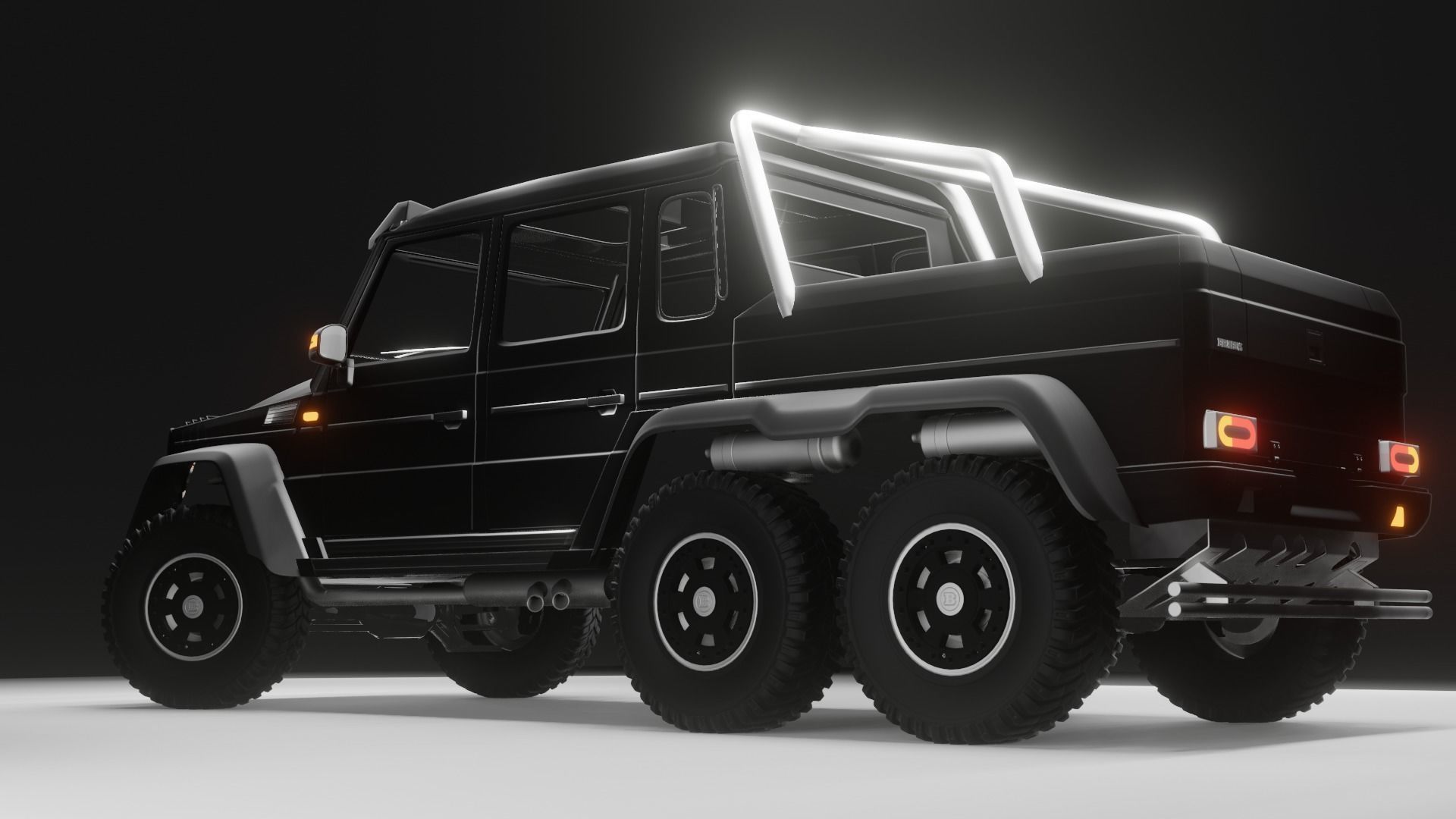Brabus G63  Low-poly 3D model_19