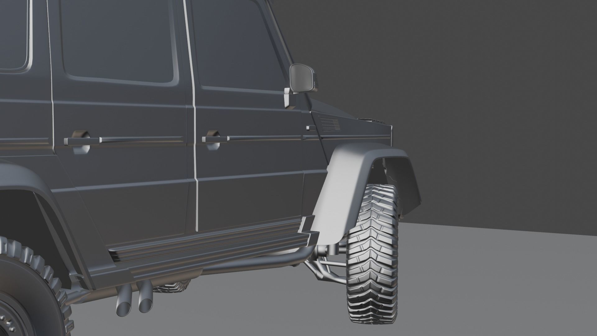 Brabus G63  Low-poly 3D model_24
