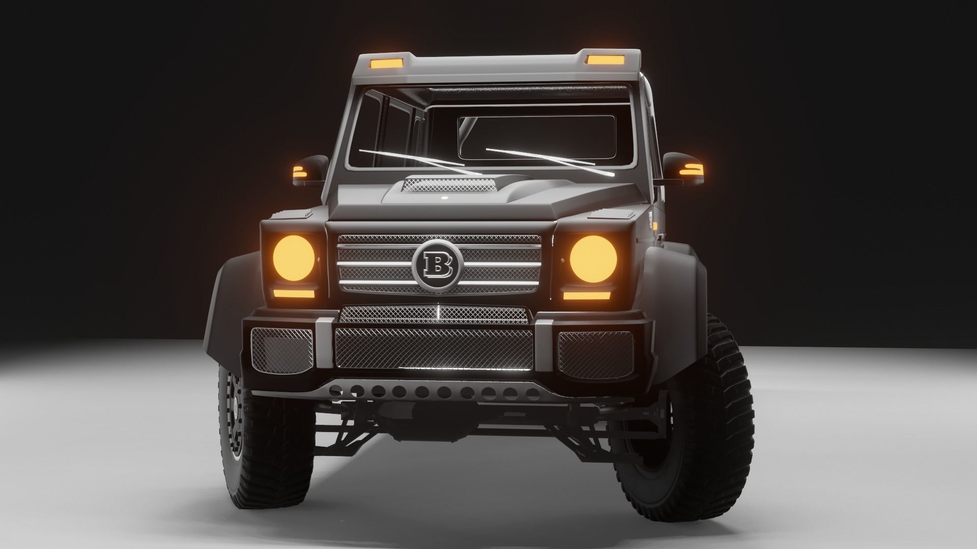 Brabus G63  Low-poly 3D model_18