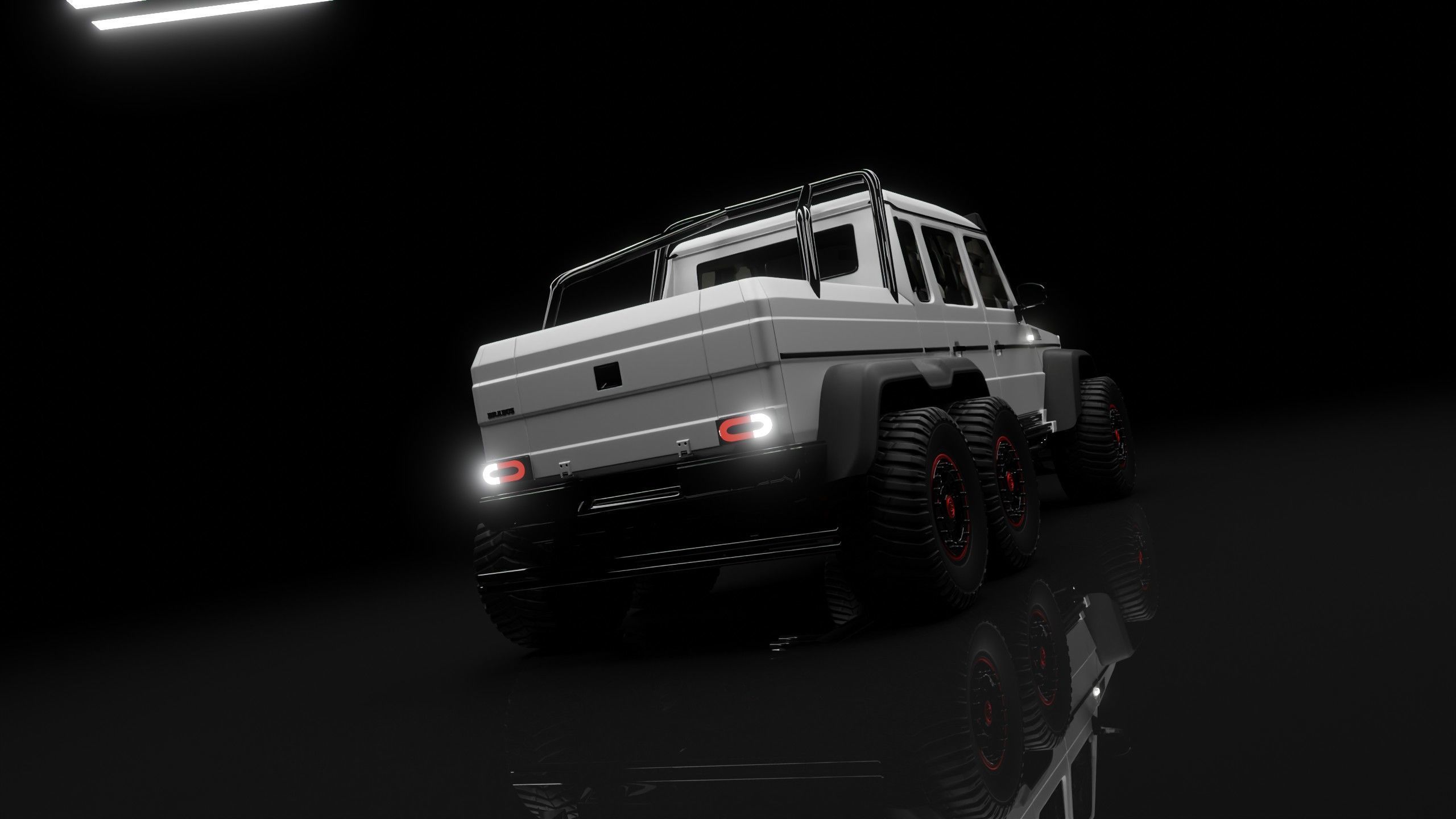 Brabus G63  Low-poly 3D model_6