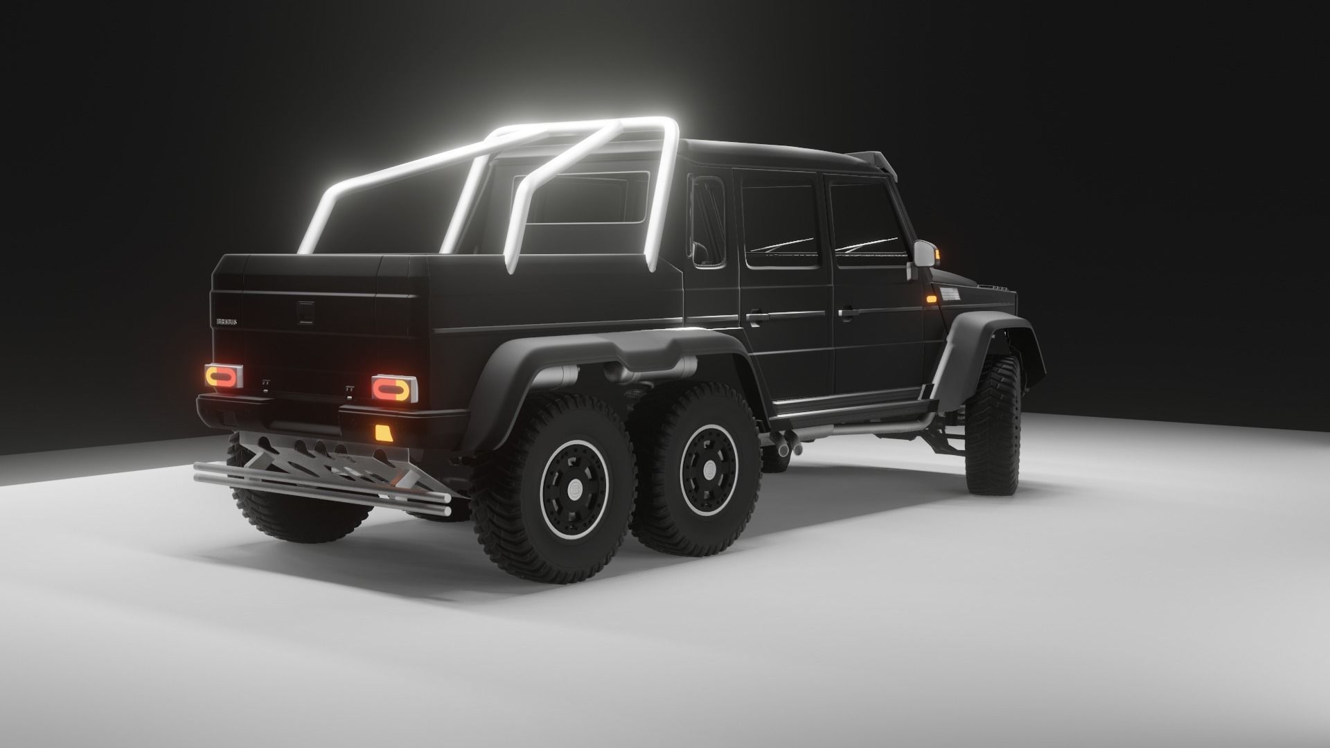 Brabus G63  Low-poly 3D model_20