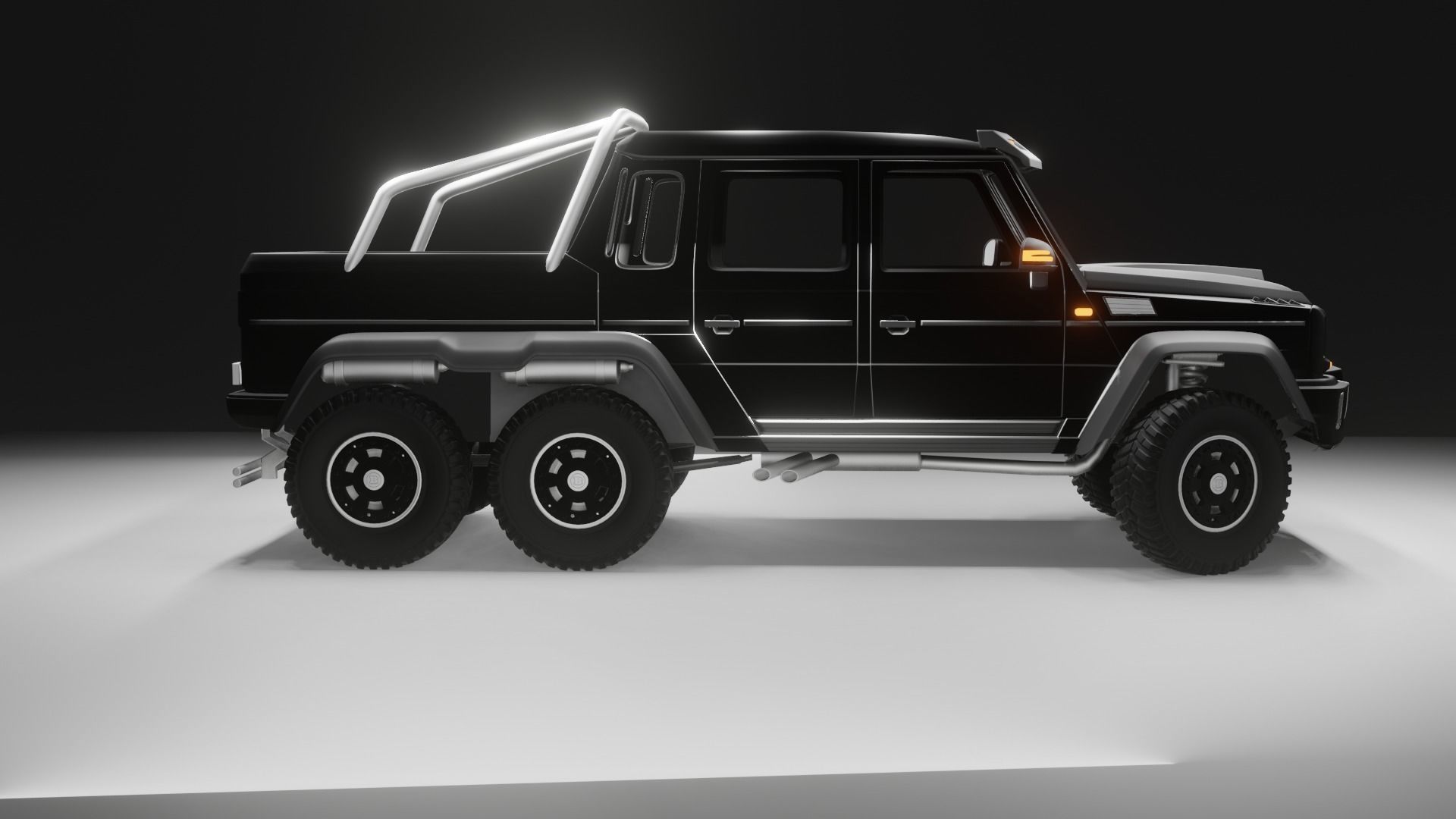 Brabus G63  Low-poly 3D model_21