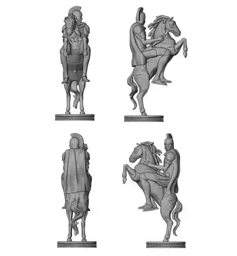 Chess figurine knight 3D print model