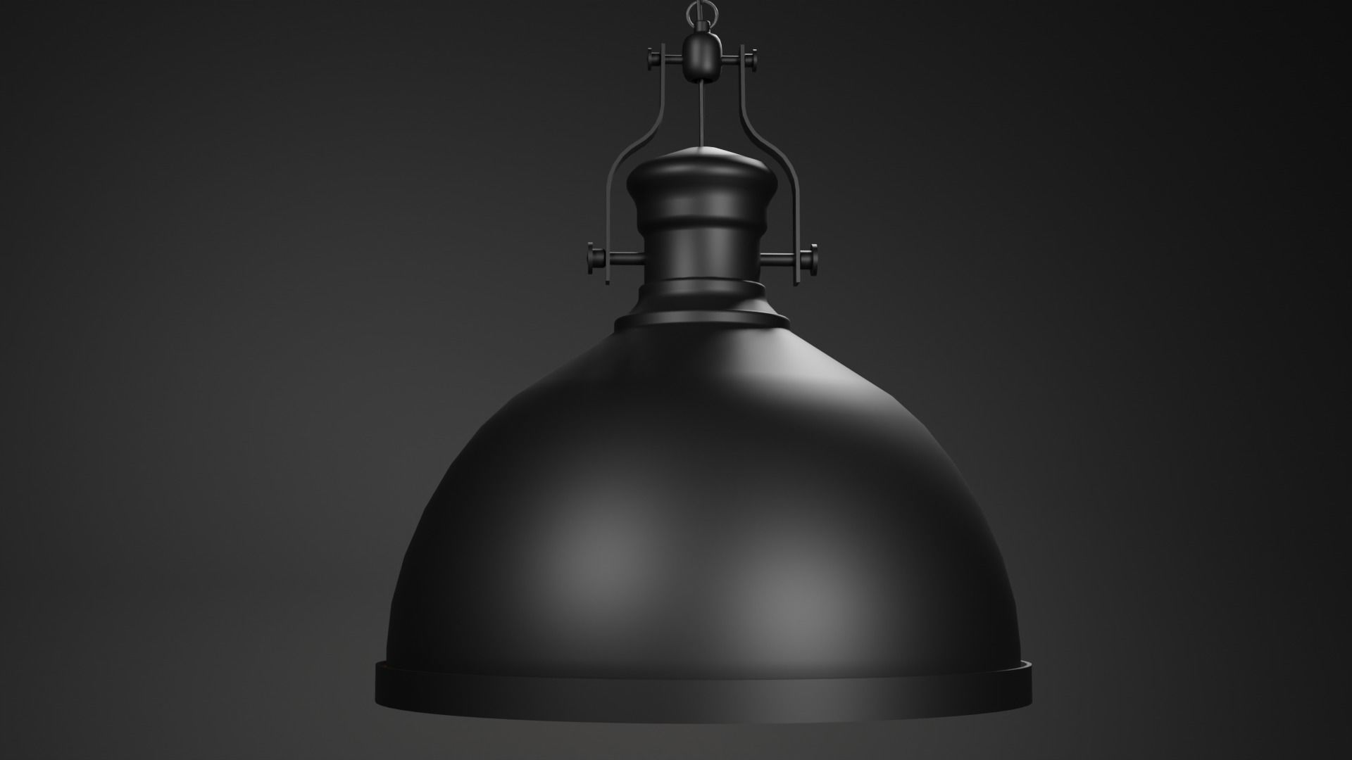 Industrial ceiling Lamp - 2k textures  3D model_4