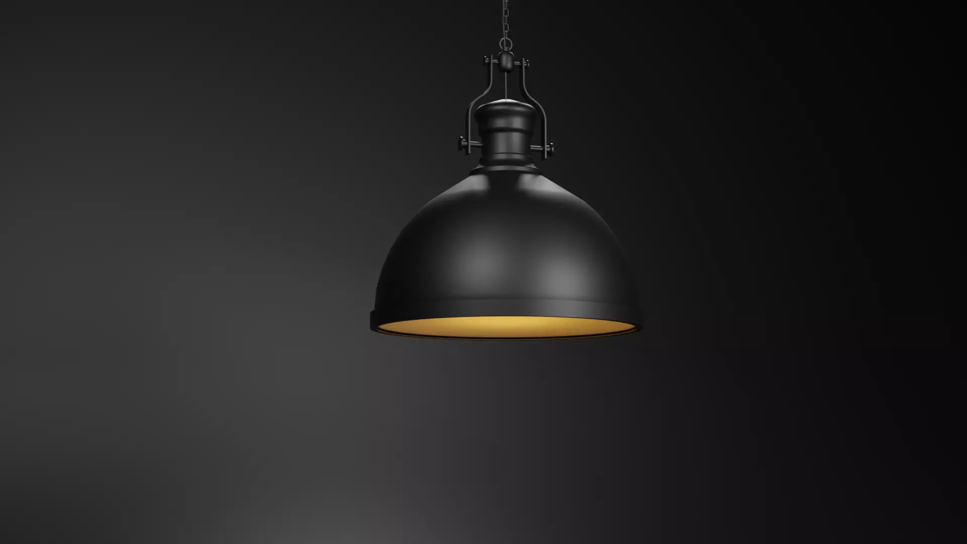 Industrial ceiling Lamp - 2k textures  3D model_0