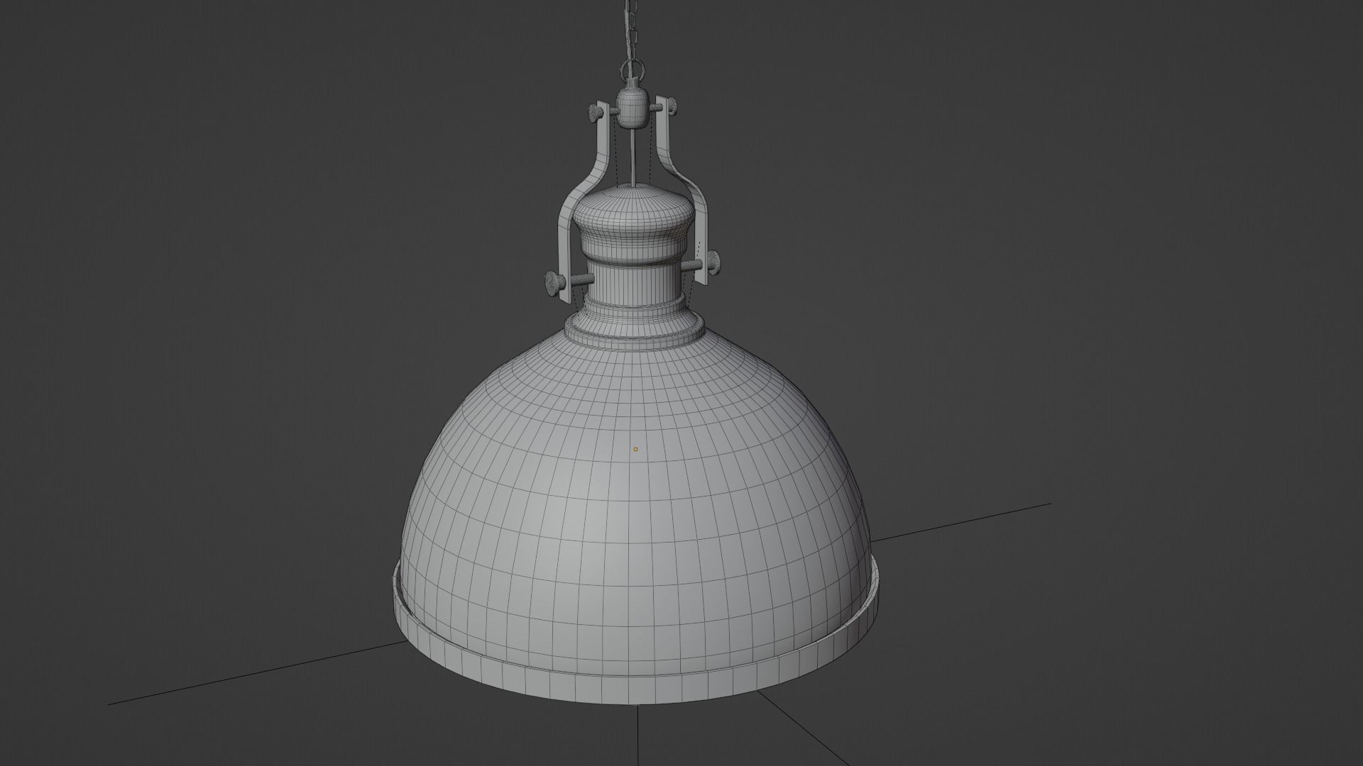 Industrial ceiling Lamp - 2k textures  3D model_3