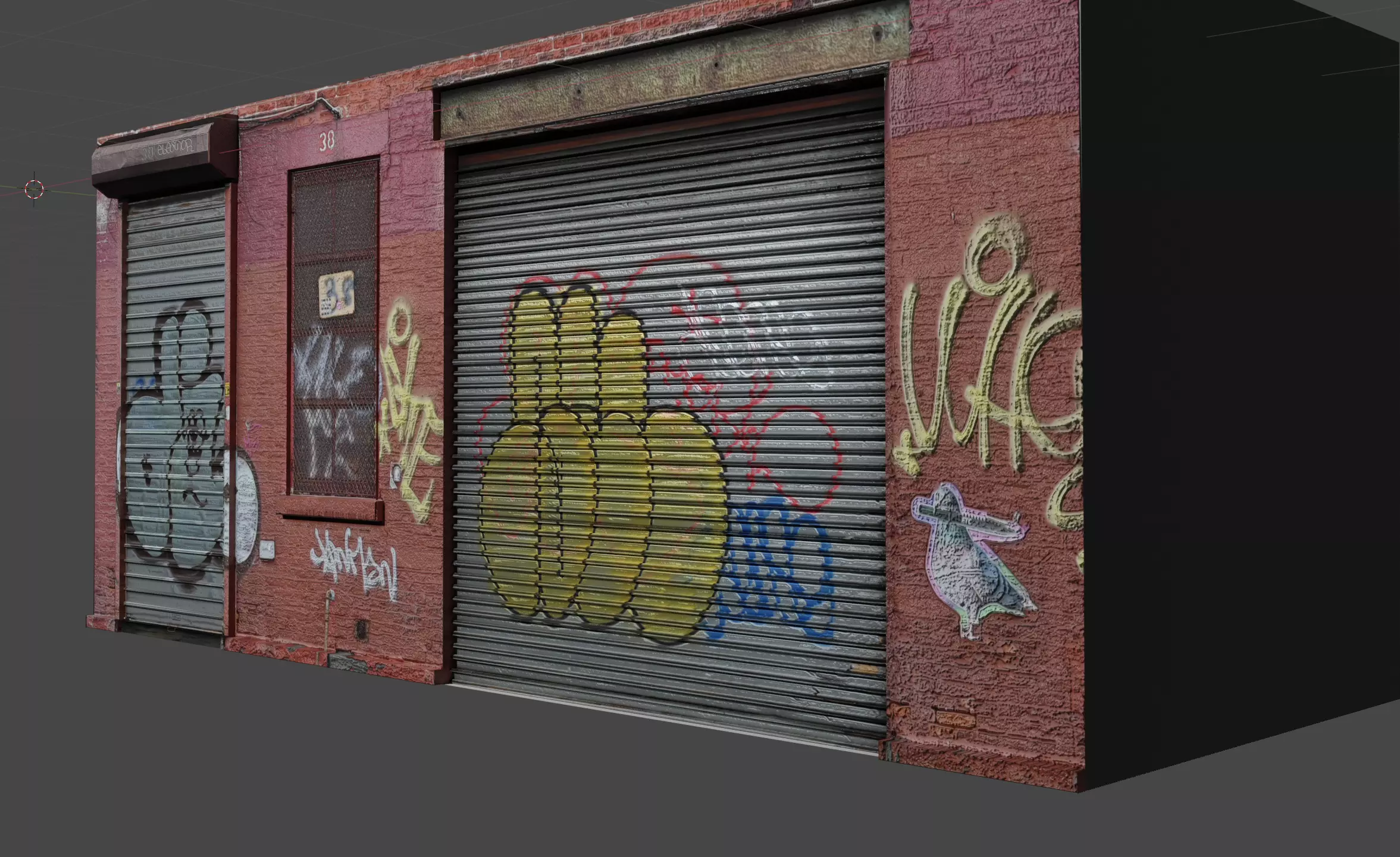 New York Small Commercial Building 3D model_0
