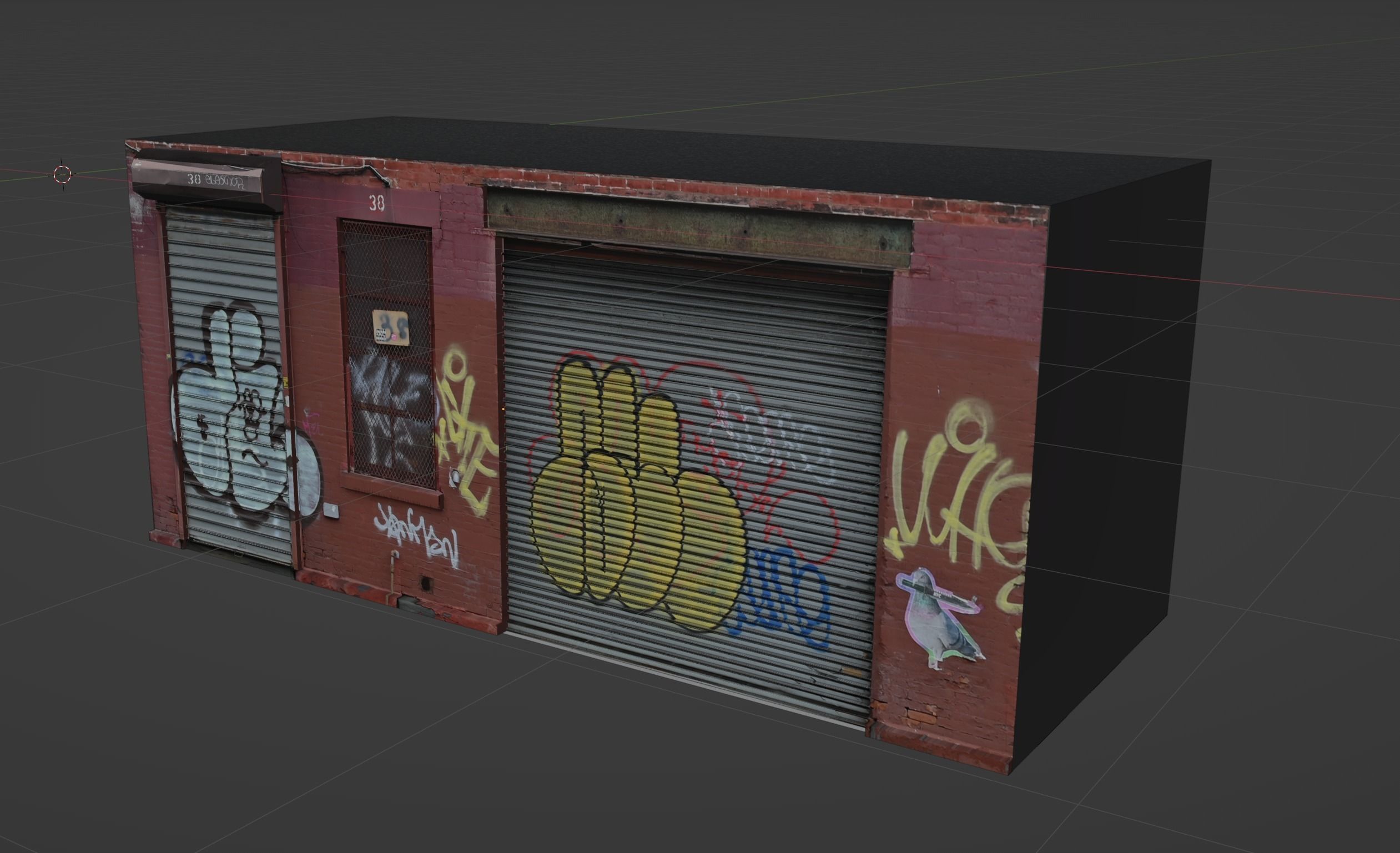New York Small Commercial Building 3D model_1