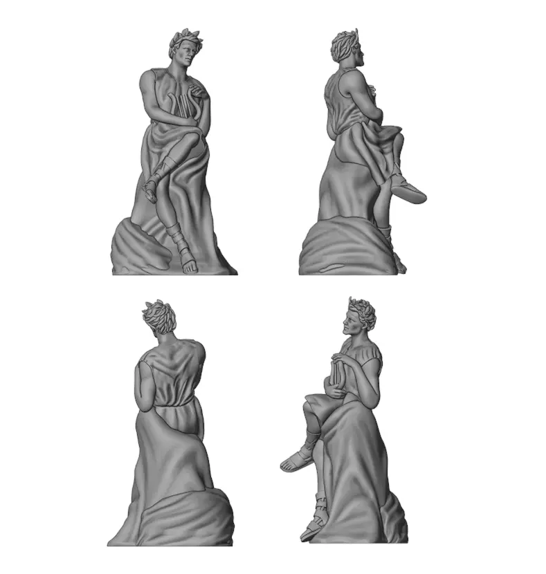 Chess figurine bishop 3D print model_0