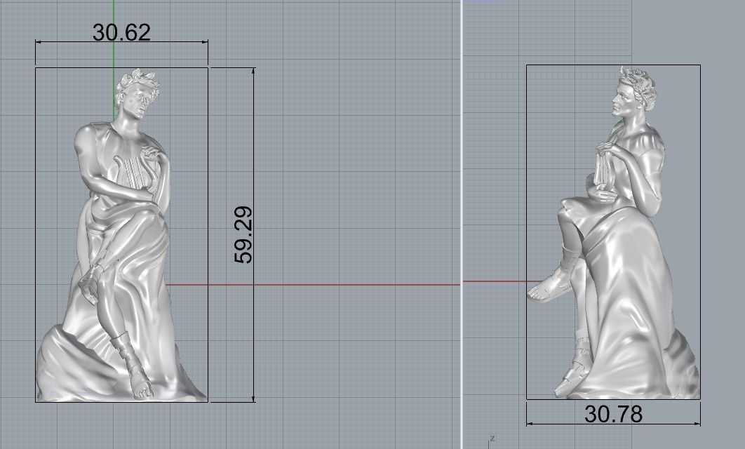 Chess figurine bishop 3D print model_1