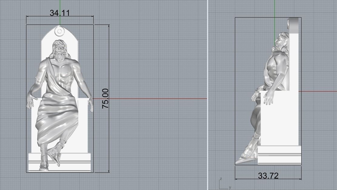 Chess figurine king 3D print model_1