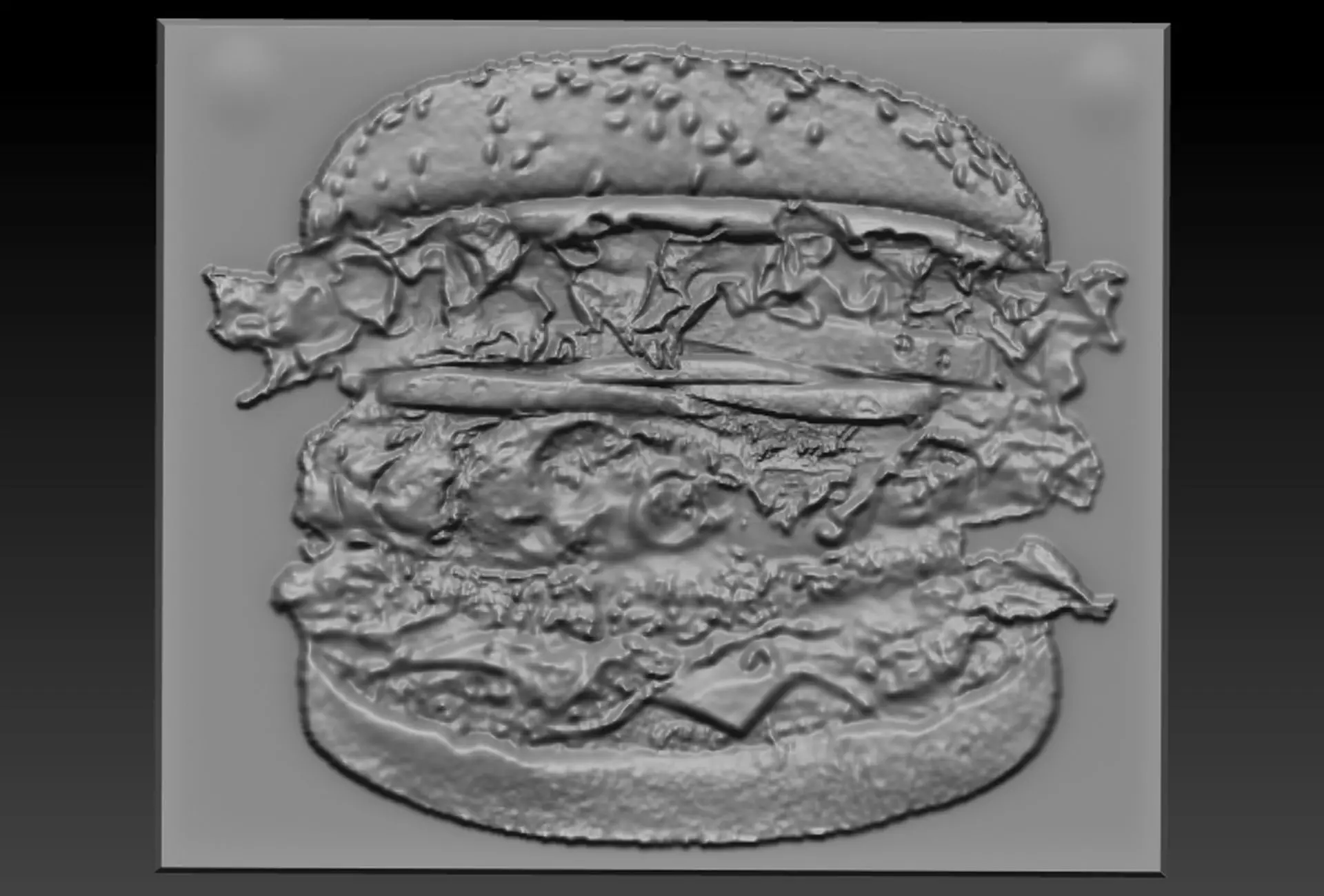 Burger hamburger 3D print model