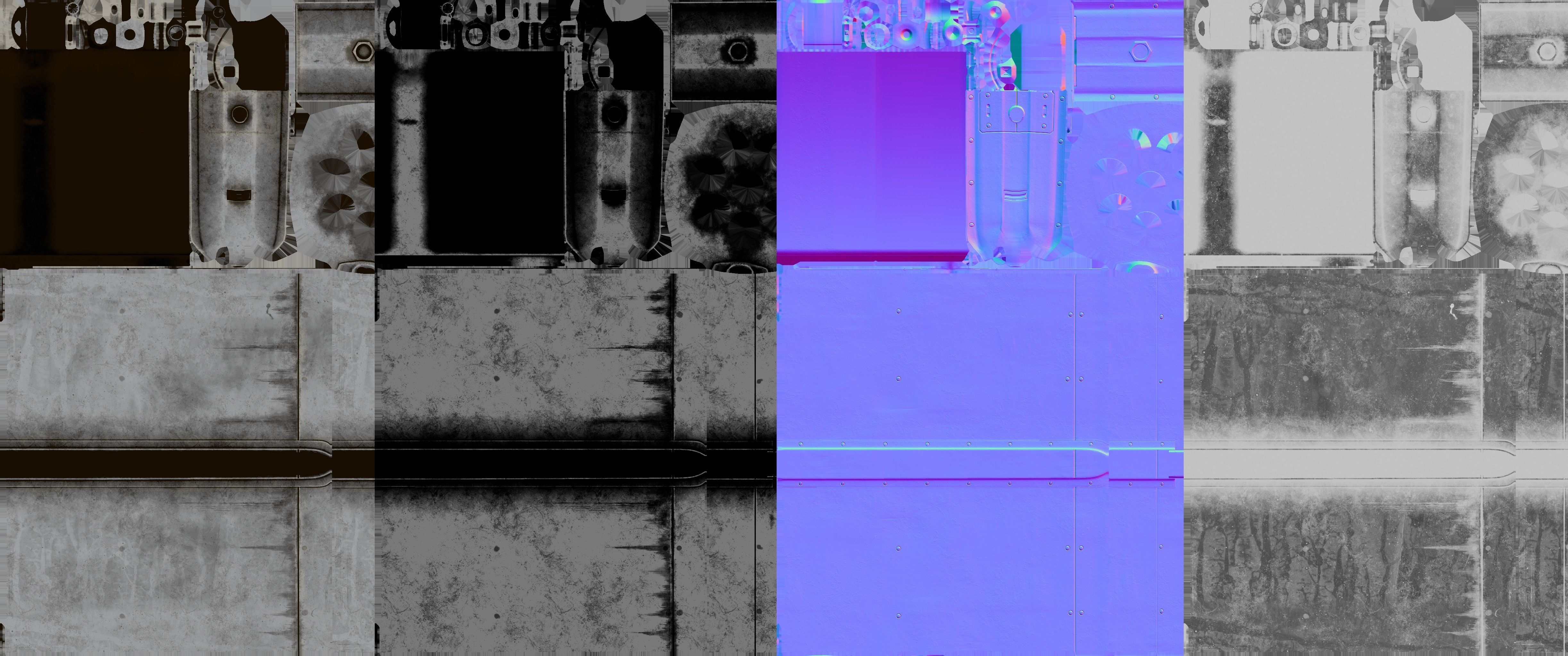 Game ready ORO-57K launcher unguided rockets Low-poly 3D model Low-poly 3D model_5