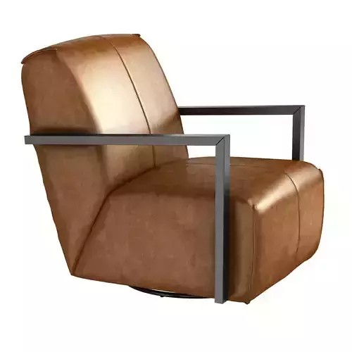 Arhaus Walsh Leather Glider Armchair 3D model