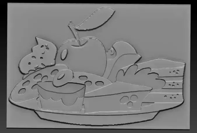 Cake-Apple book with cake