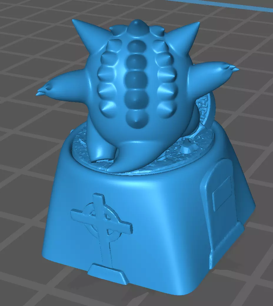 Keycap Pokemon gengar graveyard  3D print model_0