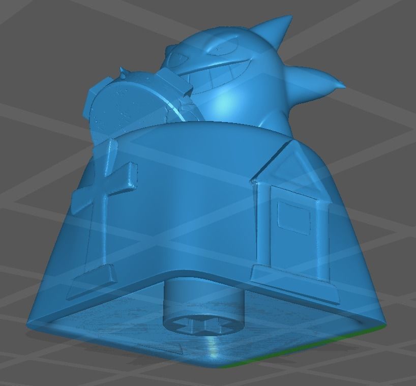 Keycap Pokemon gengar graveyard  3D print model_1