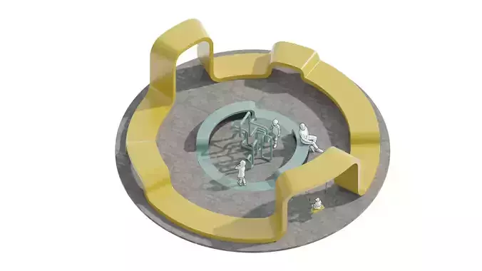 Public Square 1 3D model
