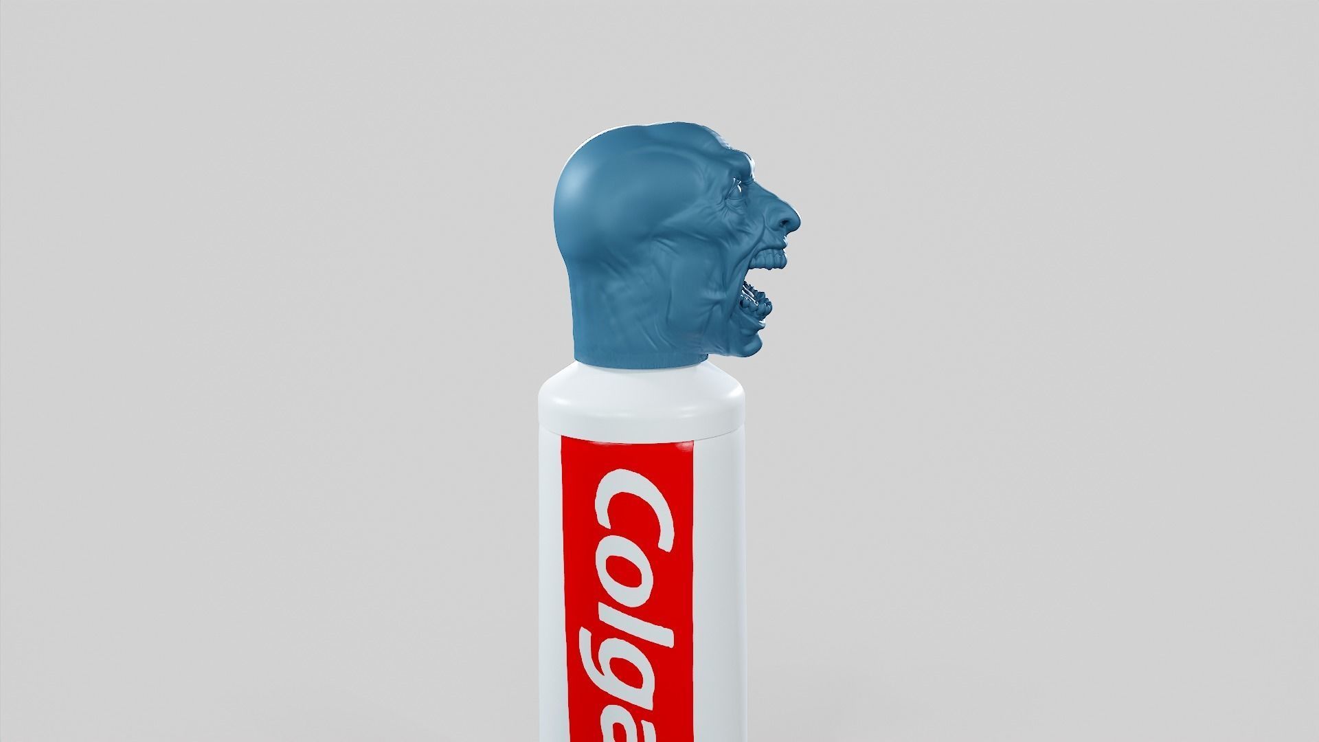 Zombie - Toothpaste Cup STL 3D print model_6