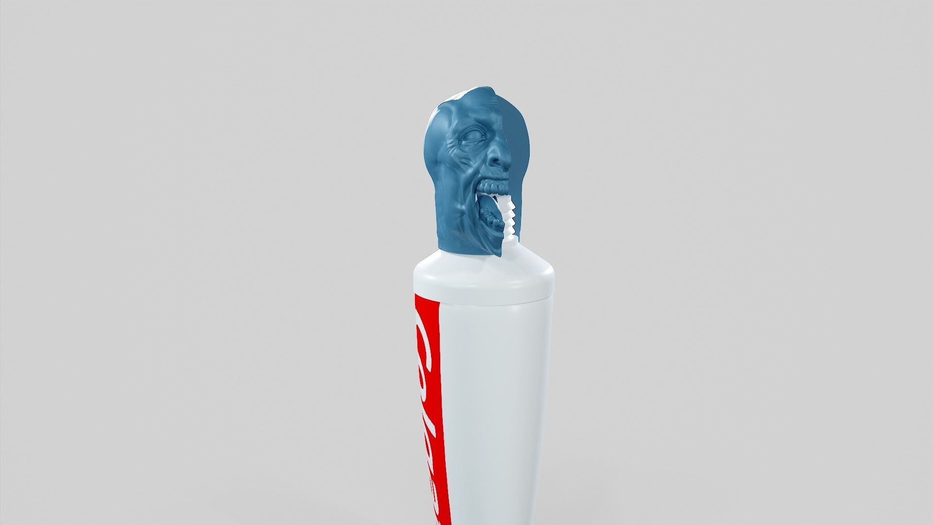 Zombie - Toothpaste Cup STL 3D print model_19