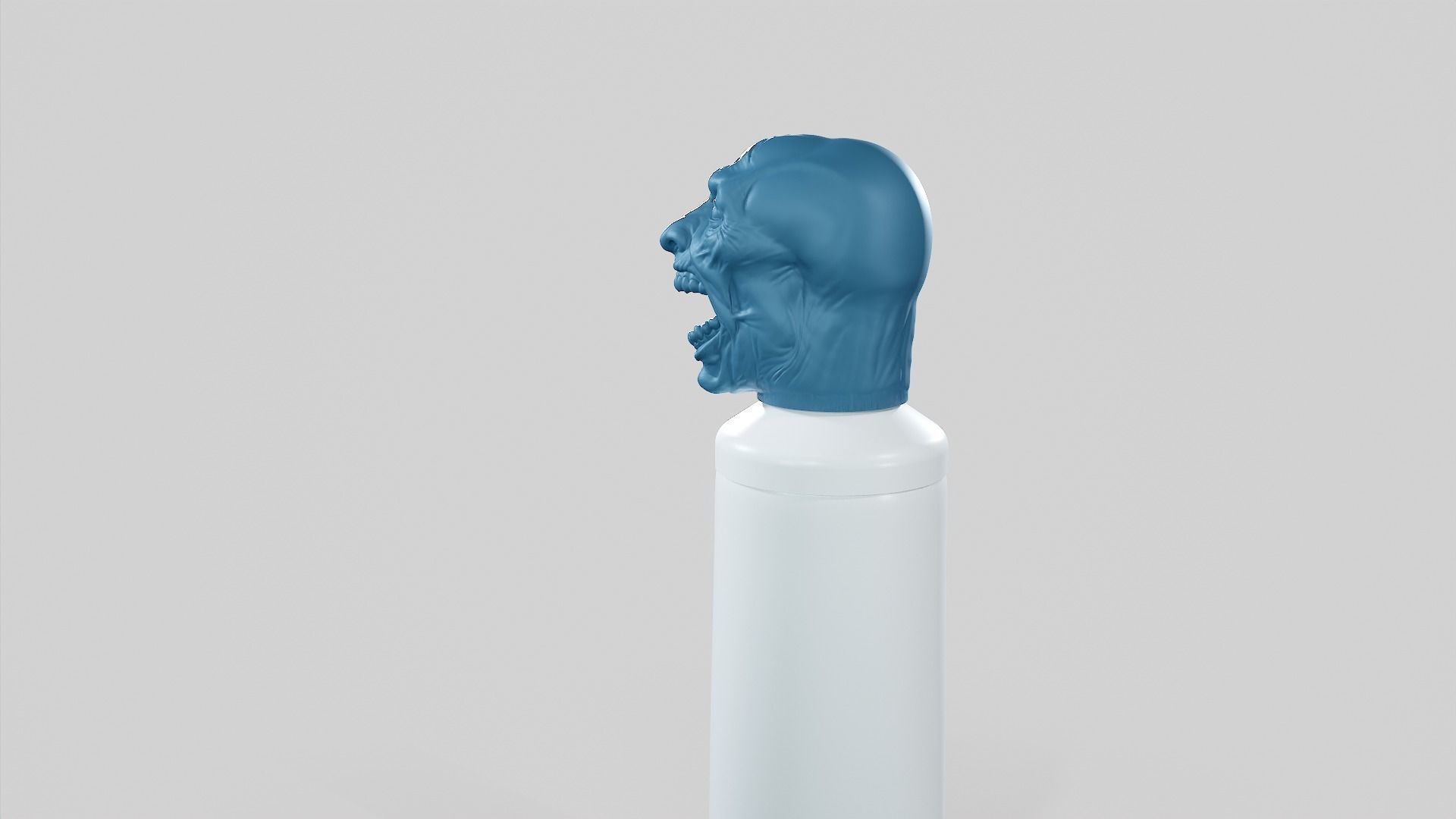 Zombie - Toothpaste Cup STL 3D print model_14