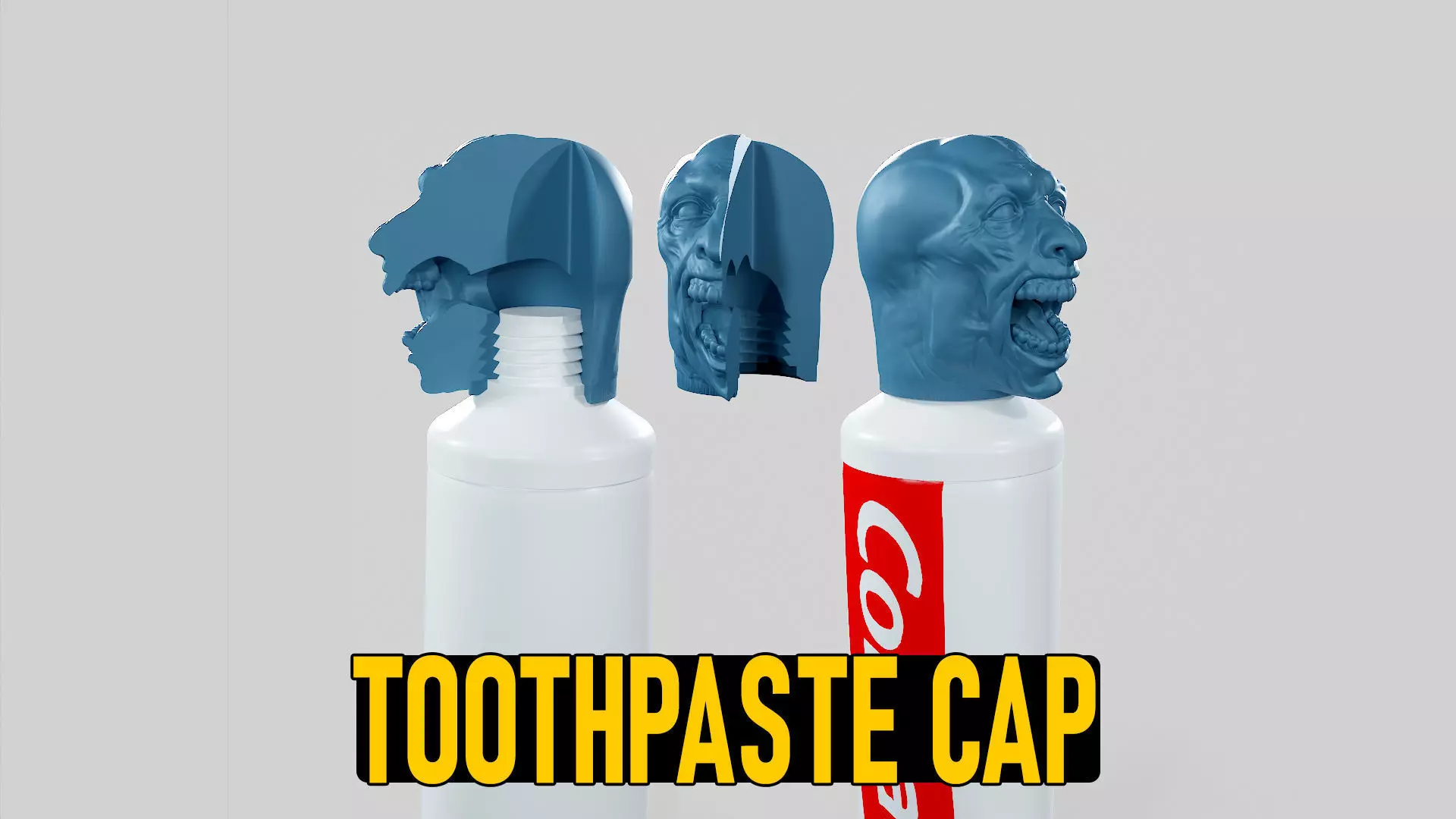 Zombie - Toothpaste Cup STL 3D print model_0