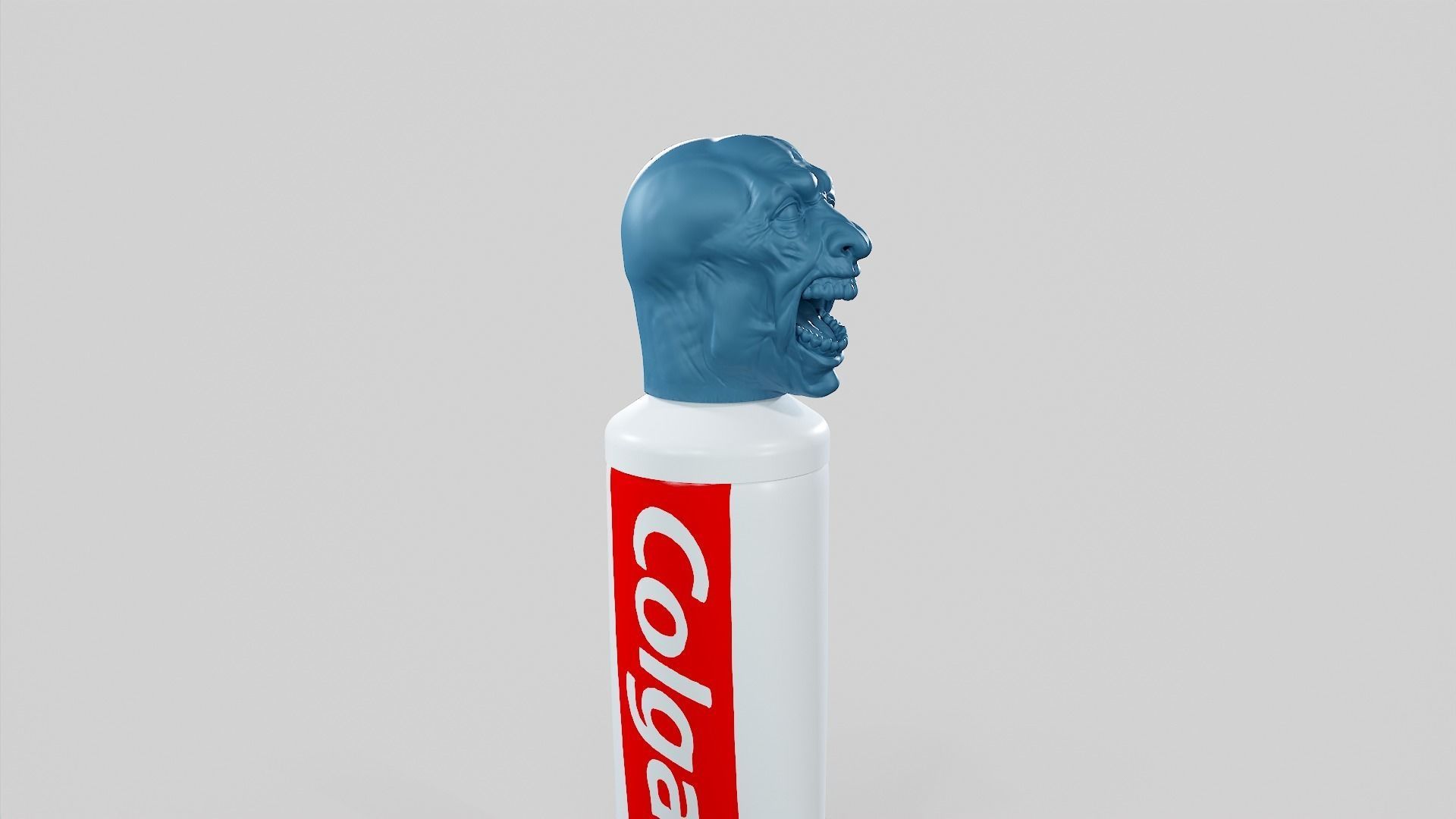 Zombie - Toothpaste Cup STL 3D print model_5