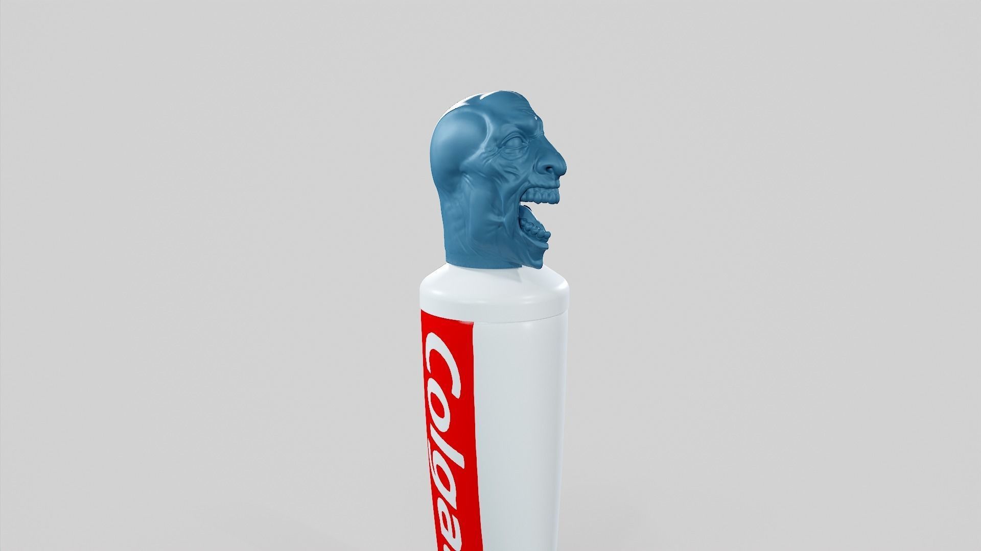 Zombie - Toothpaste Cup STL 3D print model_20