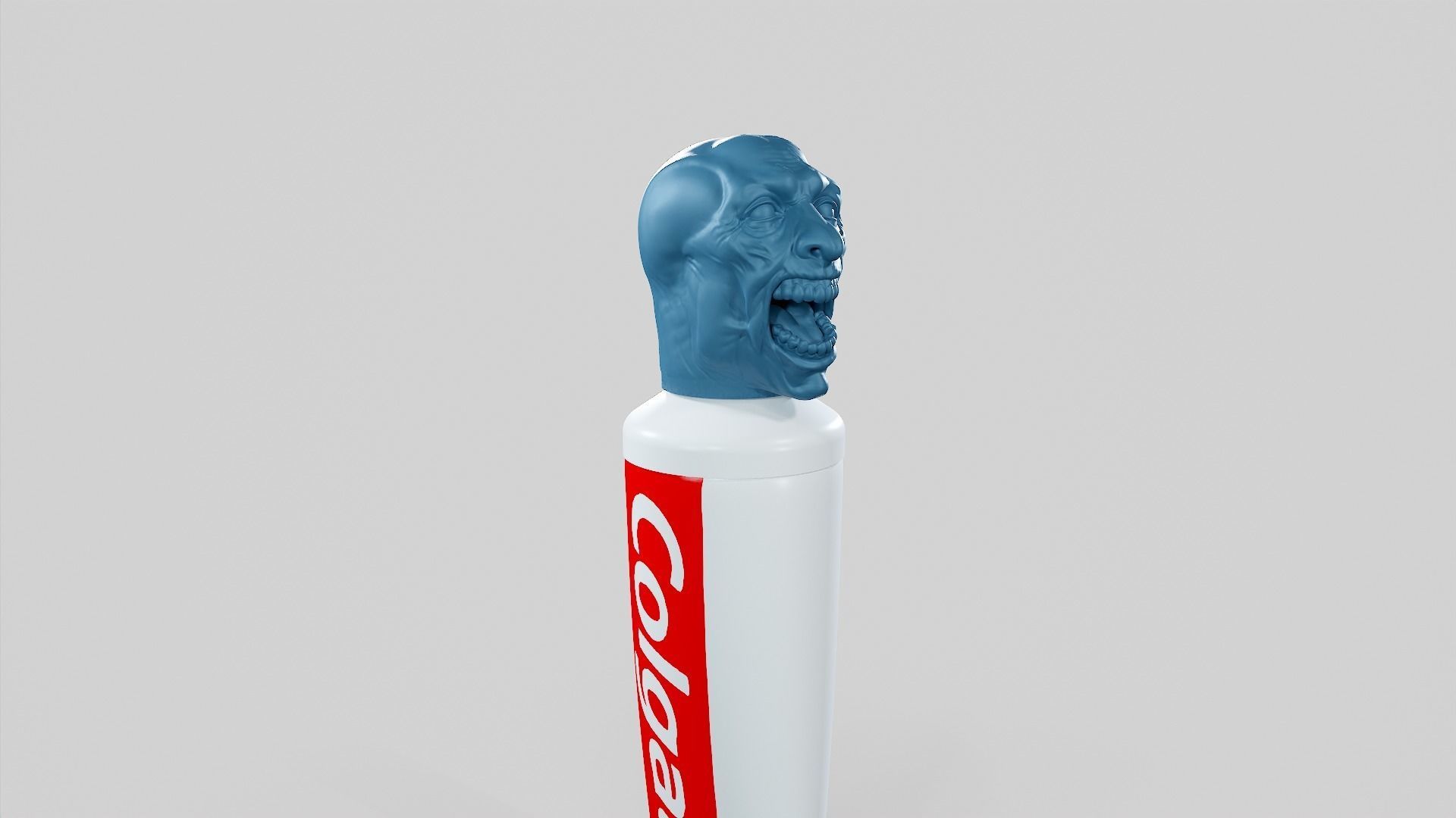Zombie - Toothpaste Cup STL 3D print model_4