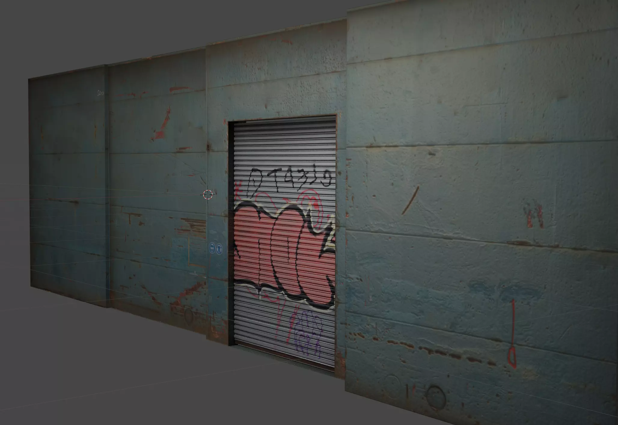 New York Metal Warehouse Low-poly 3D model_0