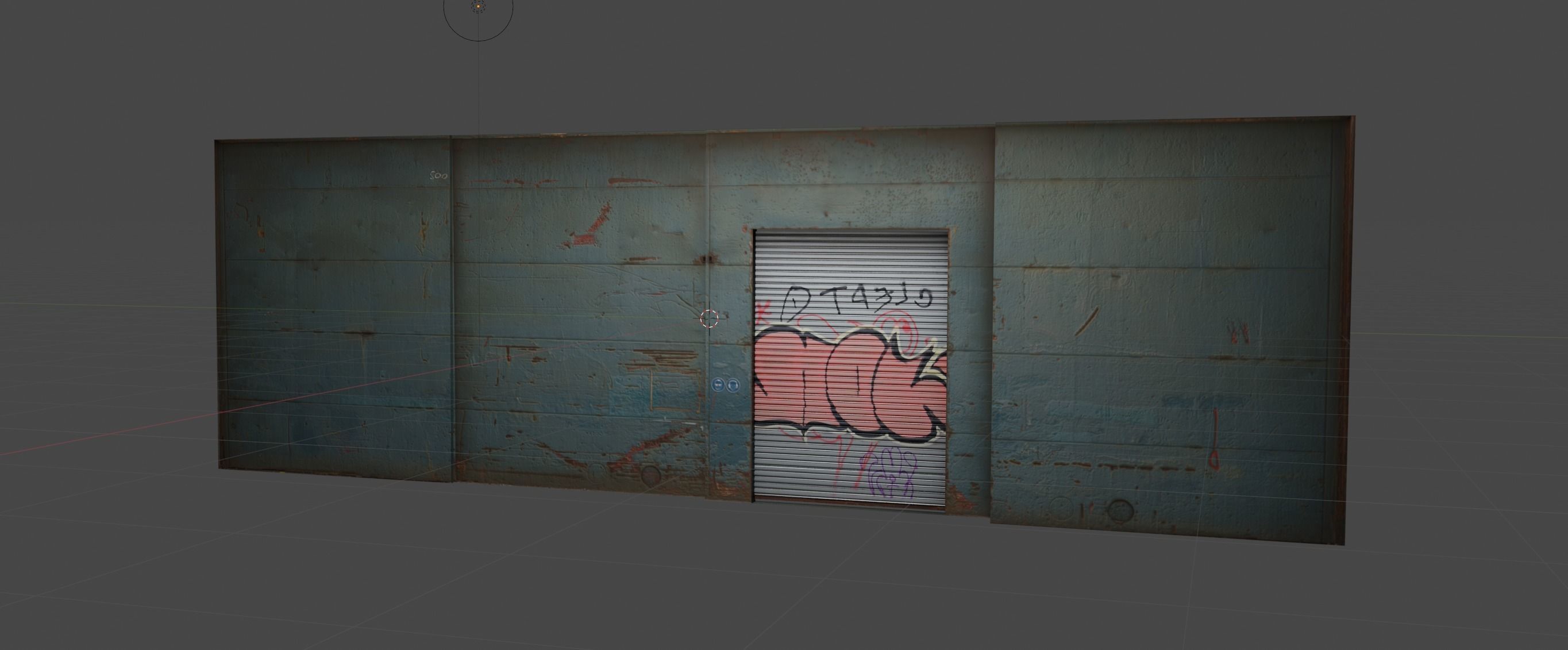 New York Metal Warehouse Low-poly 3D model_2