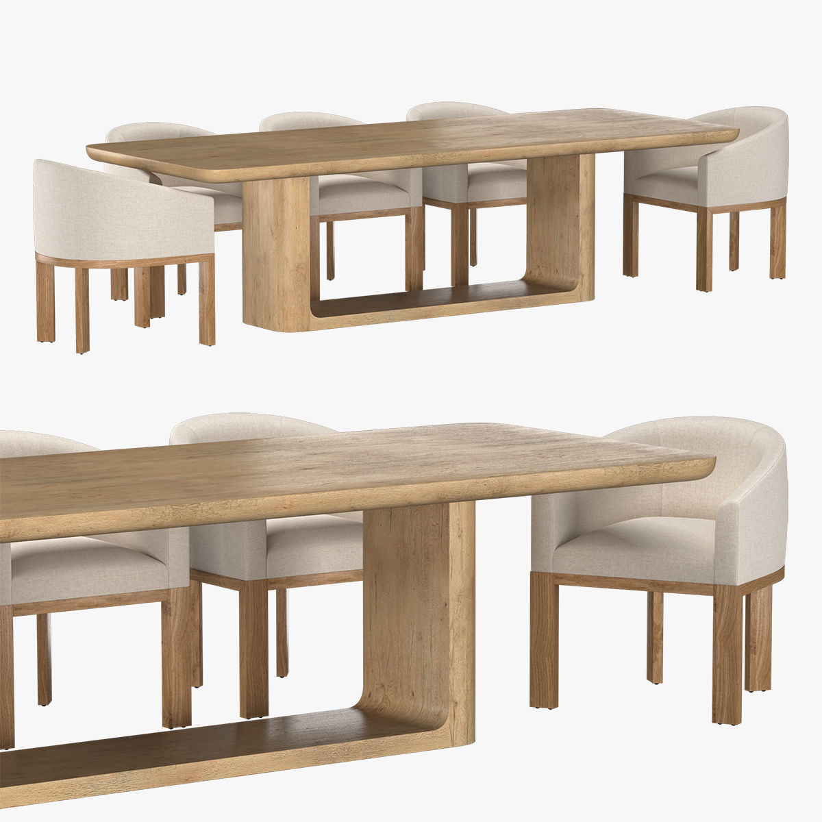 FABIAN CHAIR and OSLO OPEN TABLE 3D model_8