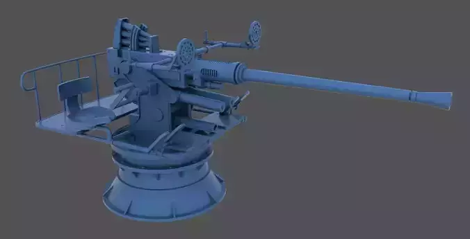 Bofors 40mm - Personal license - 1-72 scale 3D print model