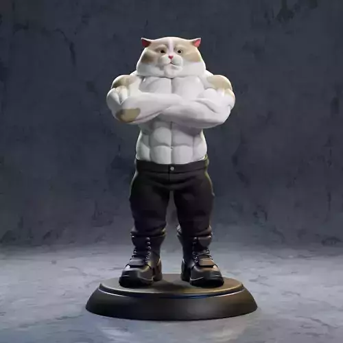 Strong Cat 3D print model