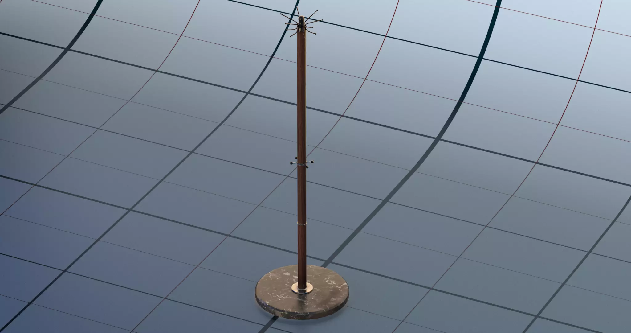 Clothe hanger PBR 3D model_0