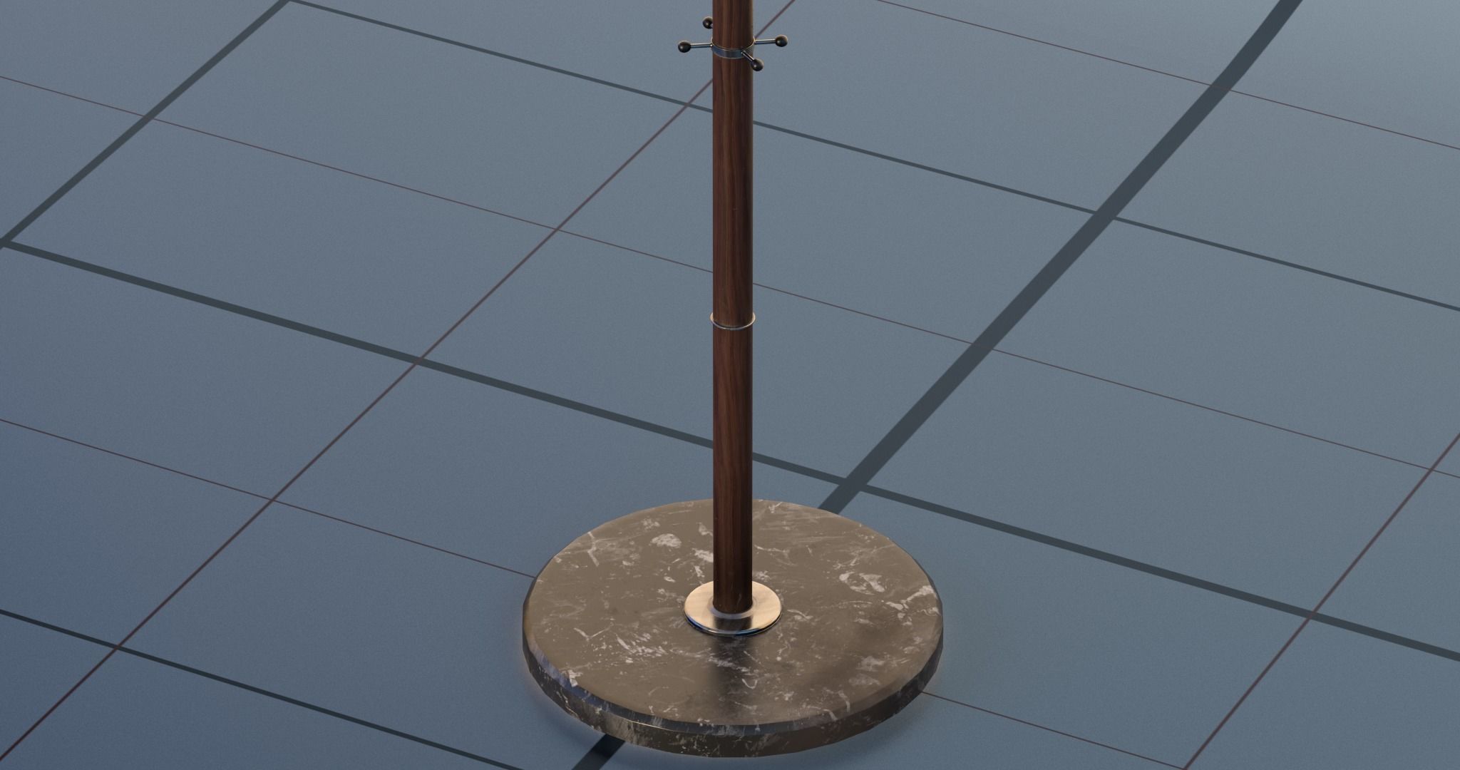 Clothe hanger PBR 3D model_3