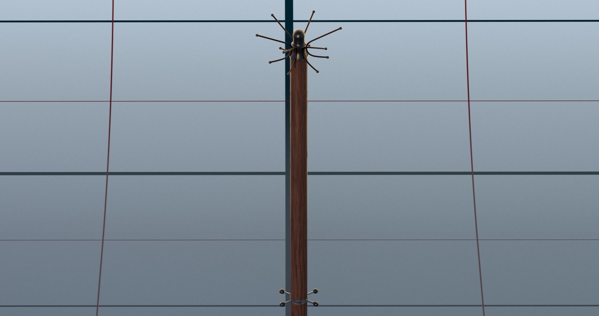 Clothe hanger PBR 3D model_5