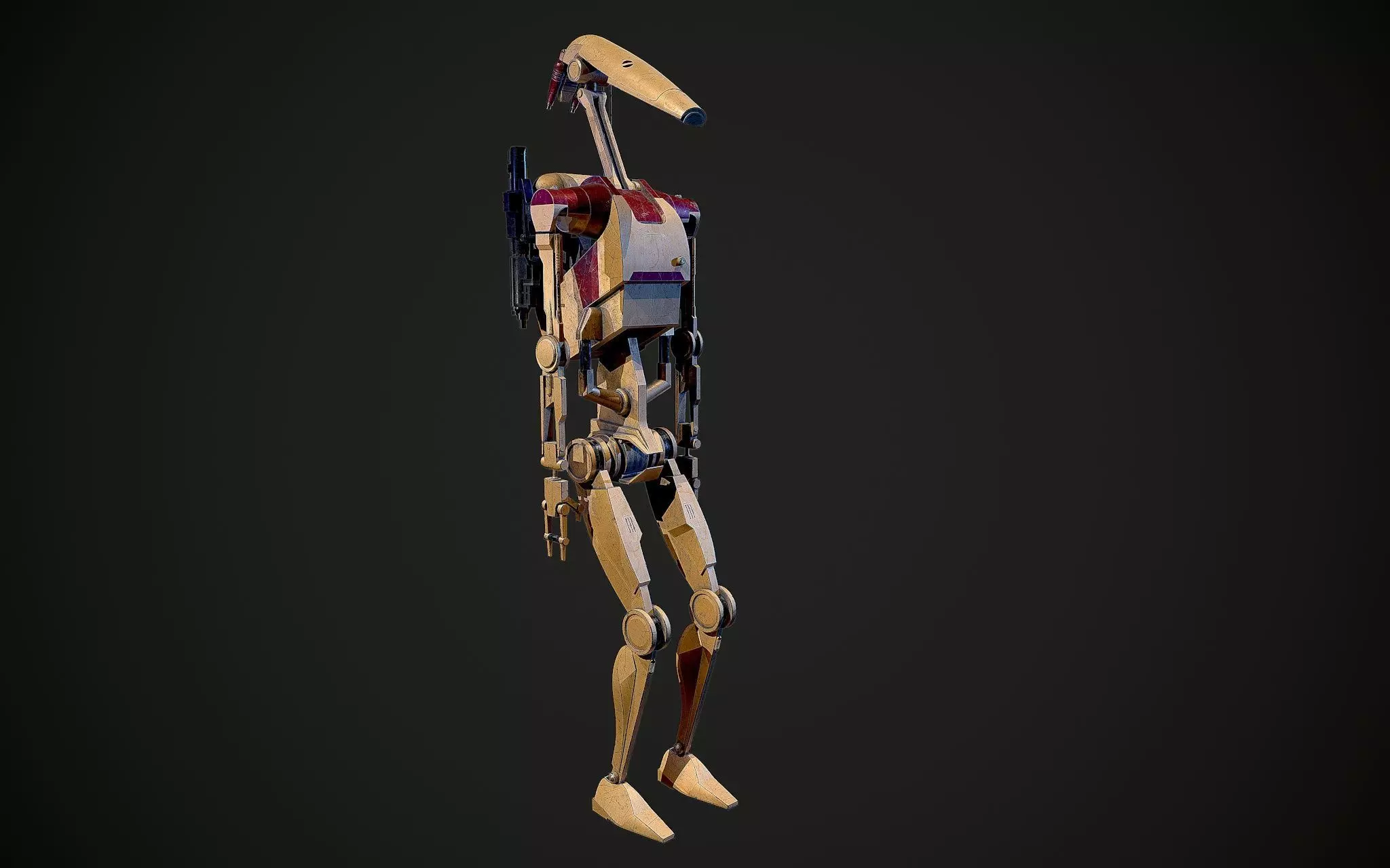 B1 Battle Droid 3D model_0