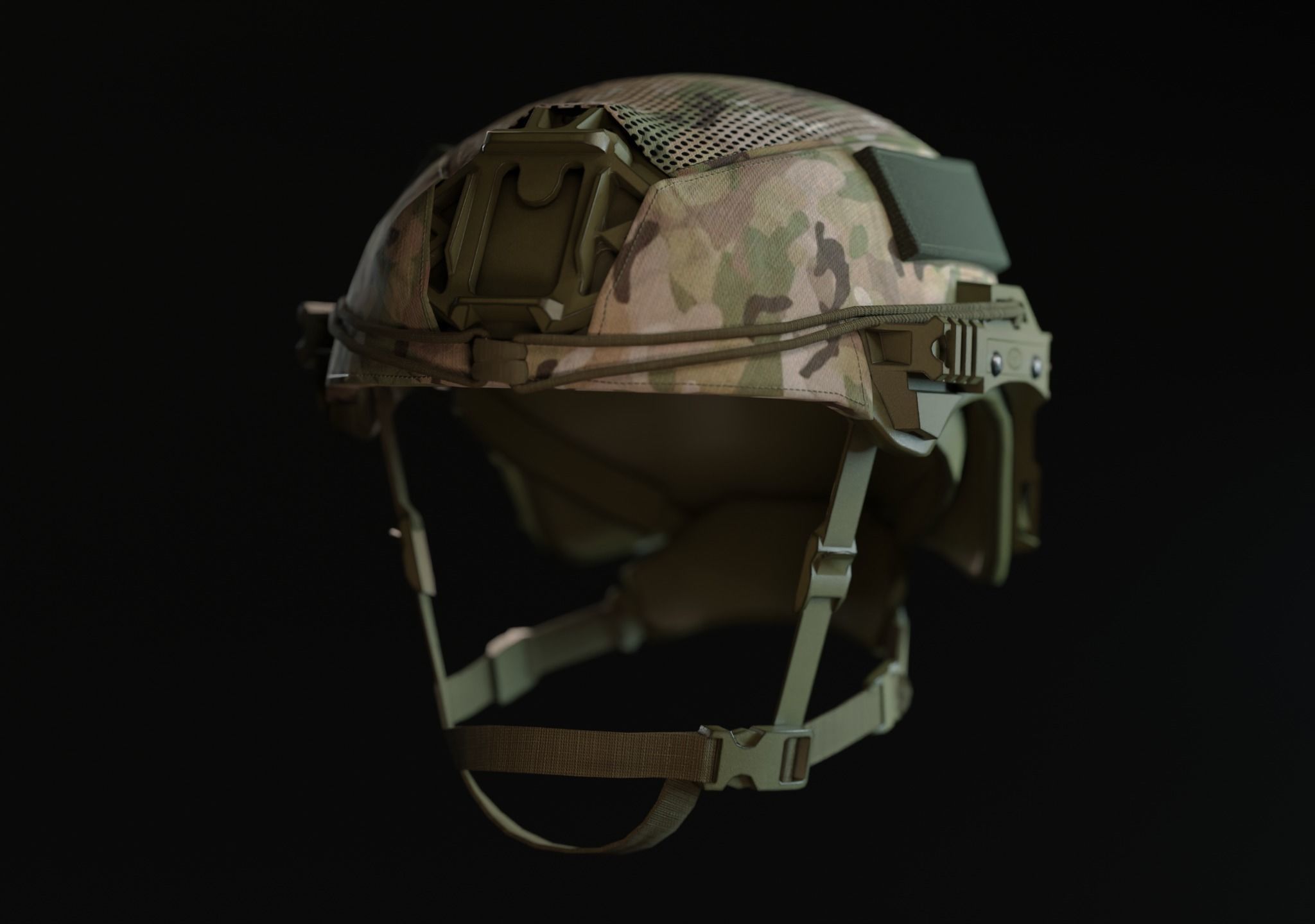 US COMBAT HELMETS ACH-IHPS Low-poly 3D model_4