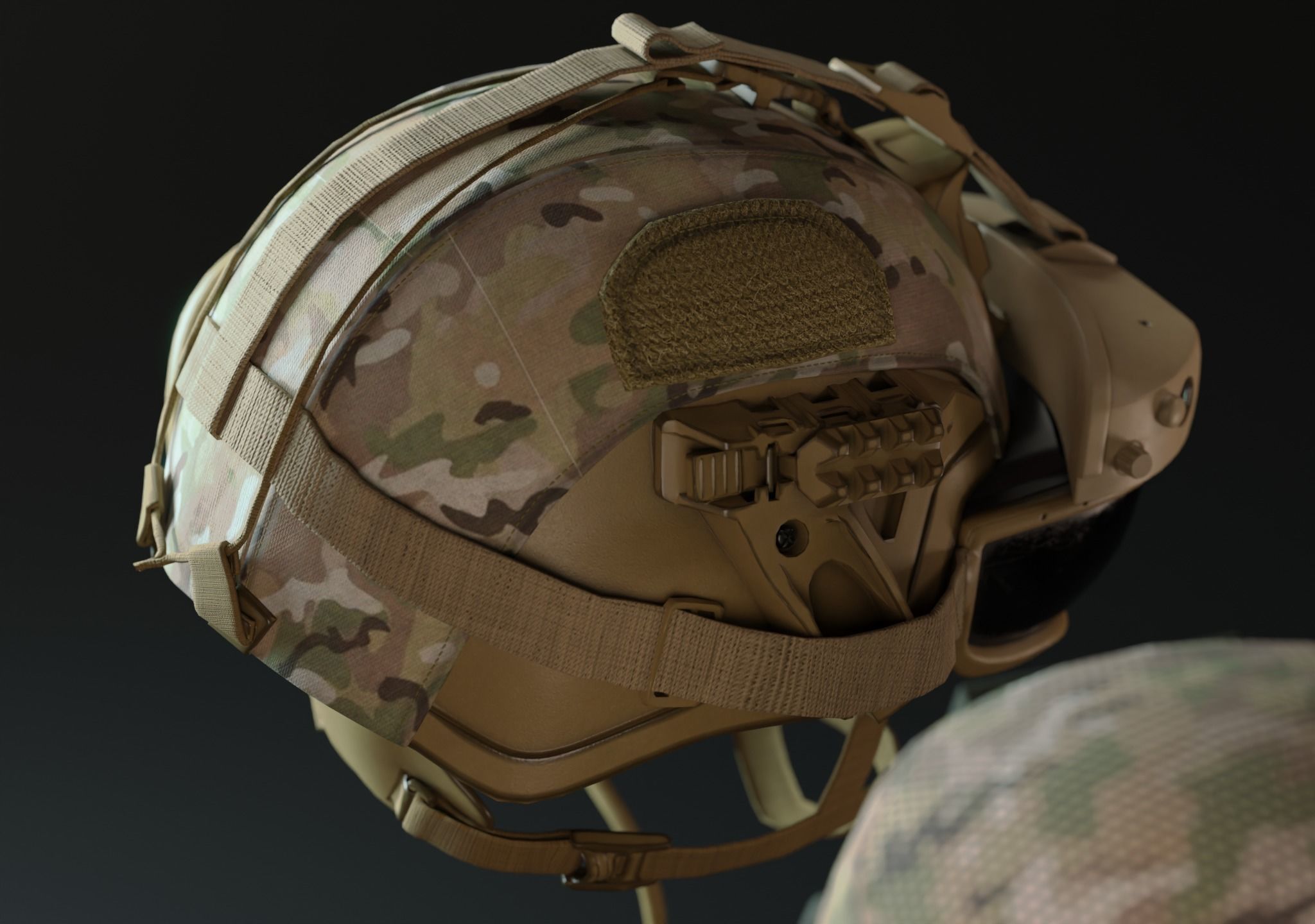 US COMBAT HELMETS ACH-IHPS Low-poly 3D model_20